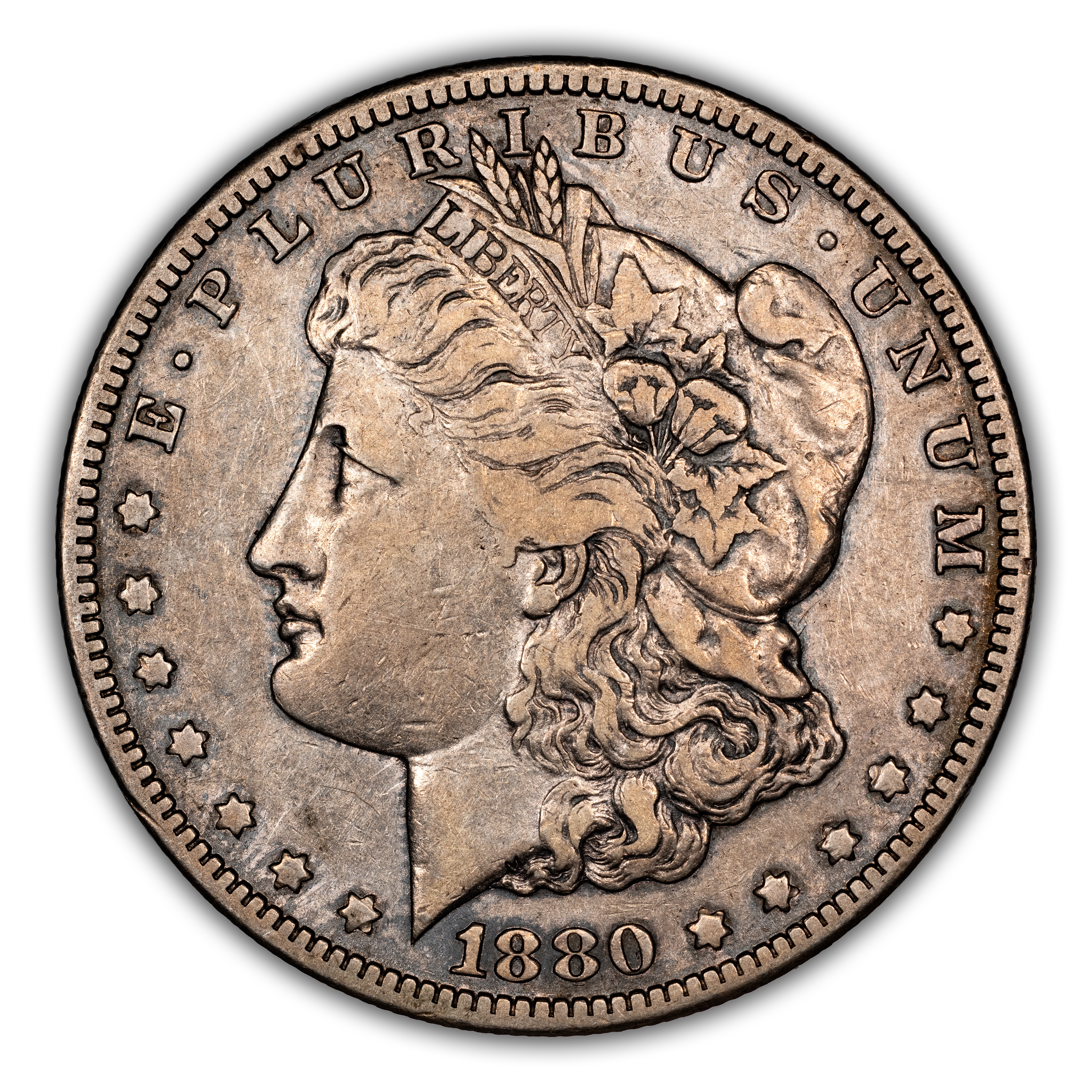 1880-CC $1  Reverse of 1878, 8/7, VAM-7A MS thumbnail 2