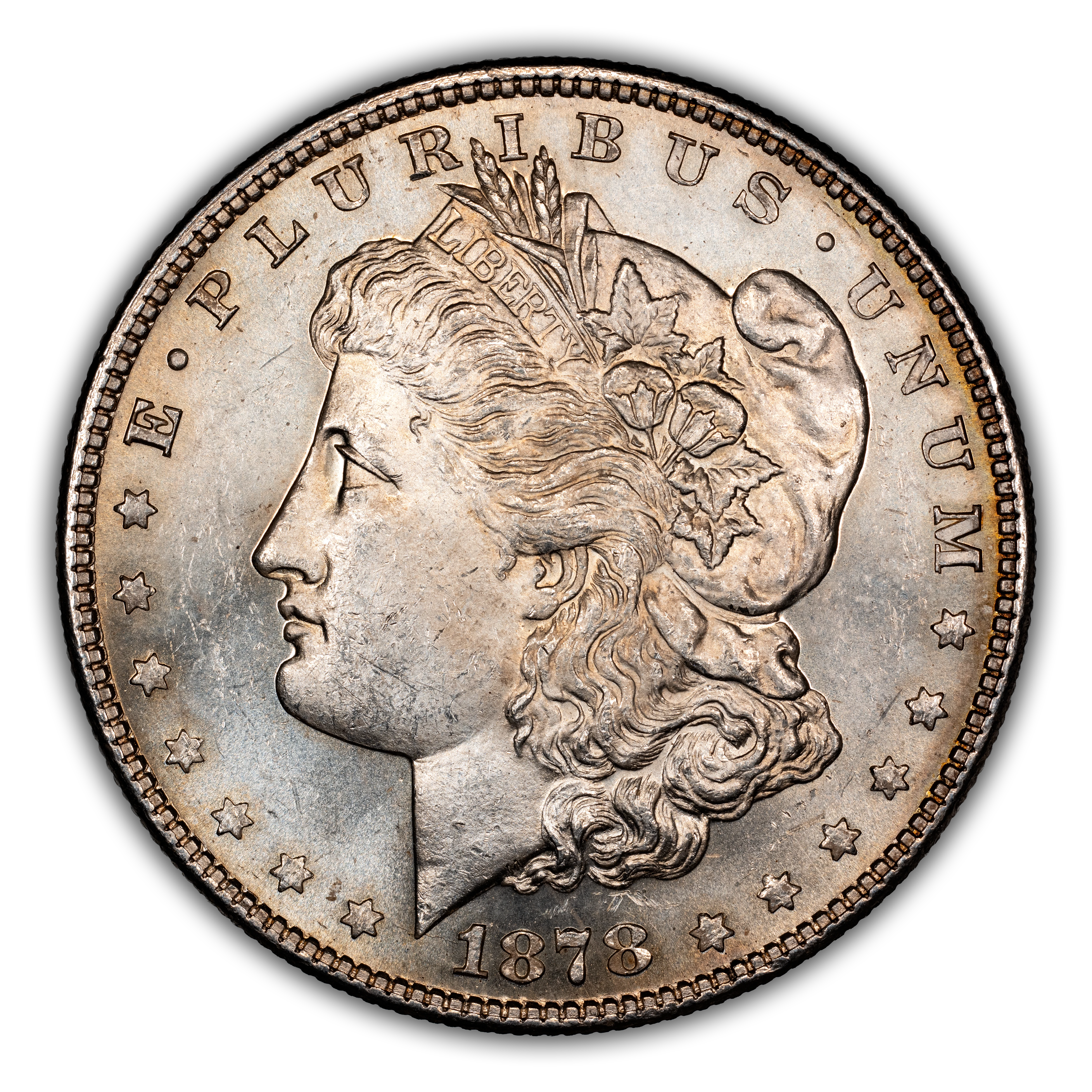 1878 7TF $1  Reverse of 1878, Doubled Stars, VAM-82 MS thumbnail 4