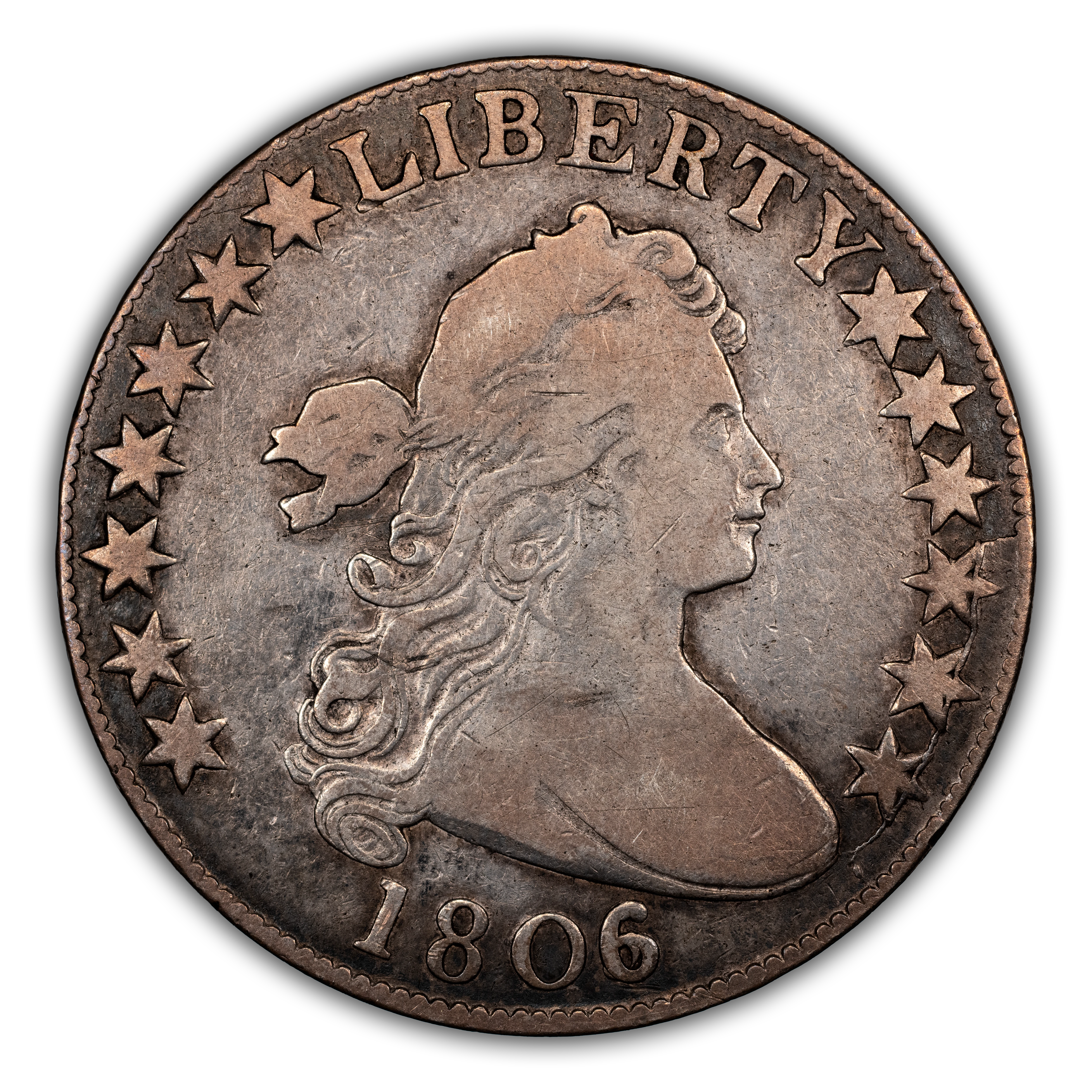 1806/5 50c Large Stars, O-104a MS