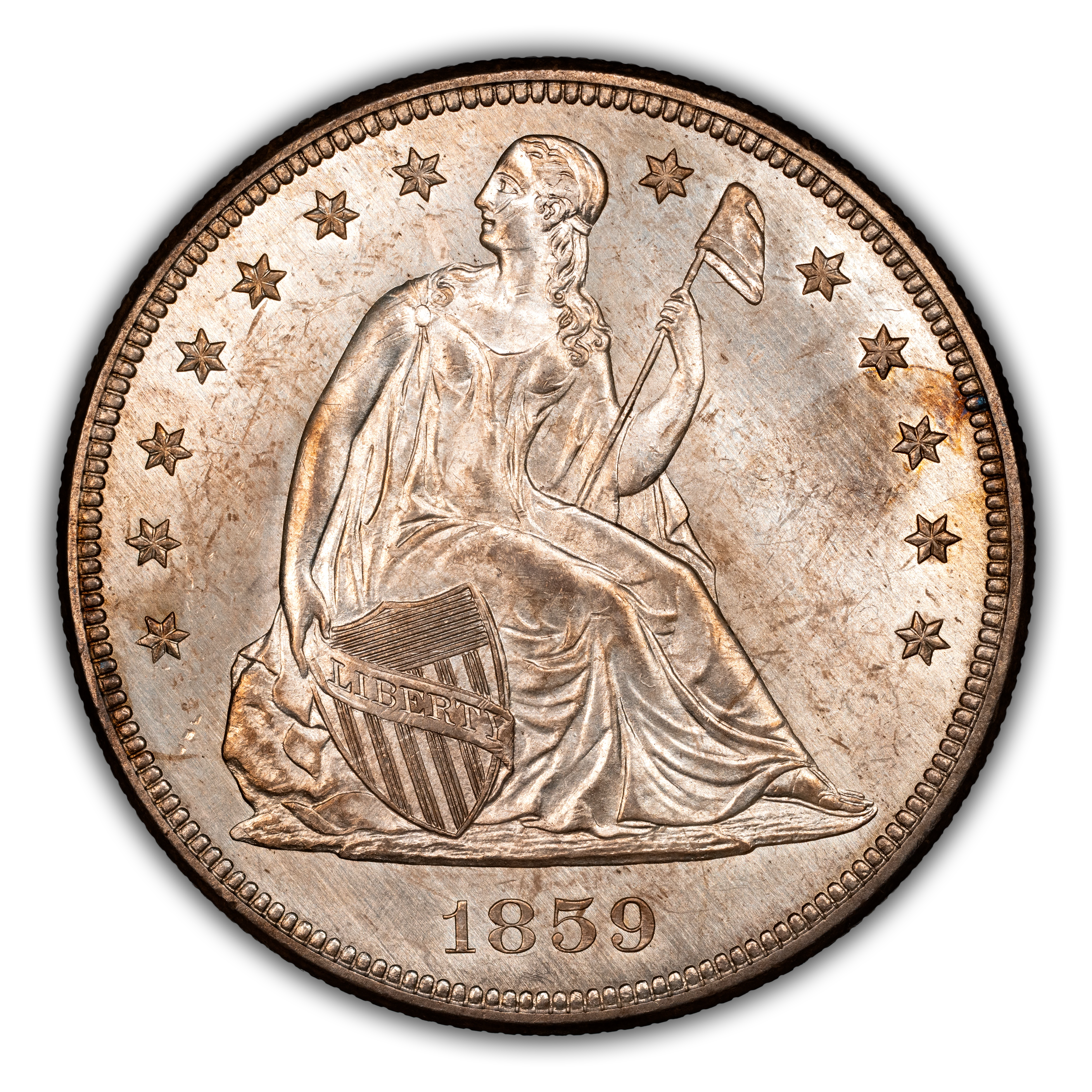 1859 $1 MS