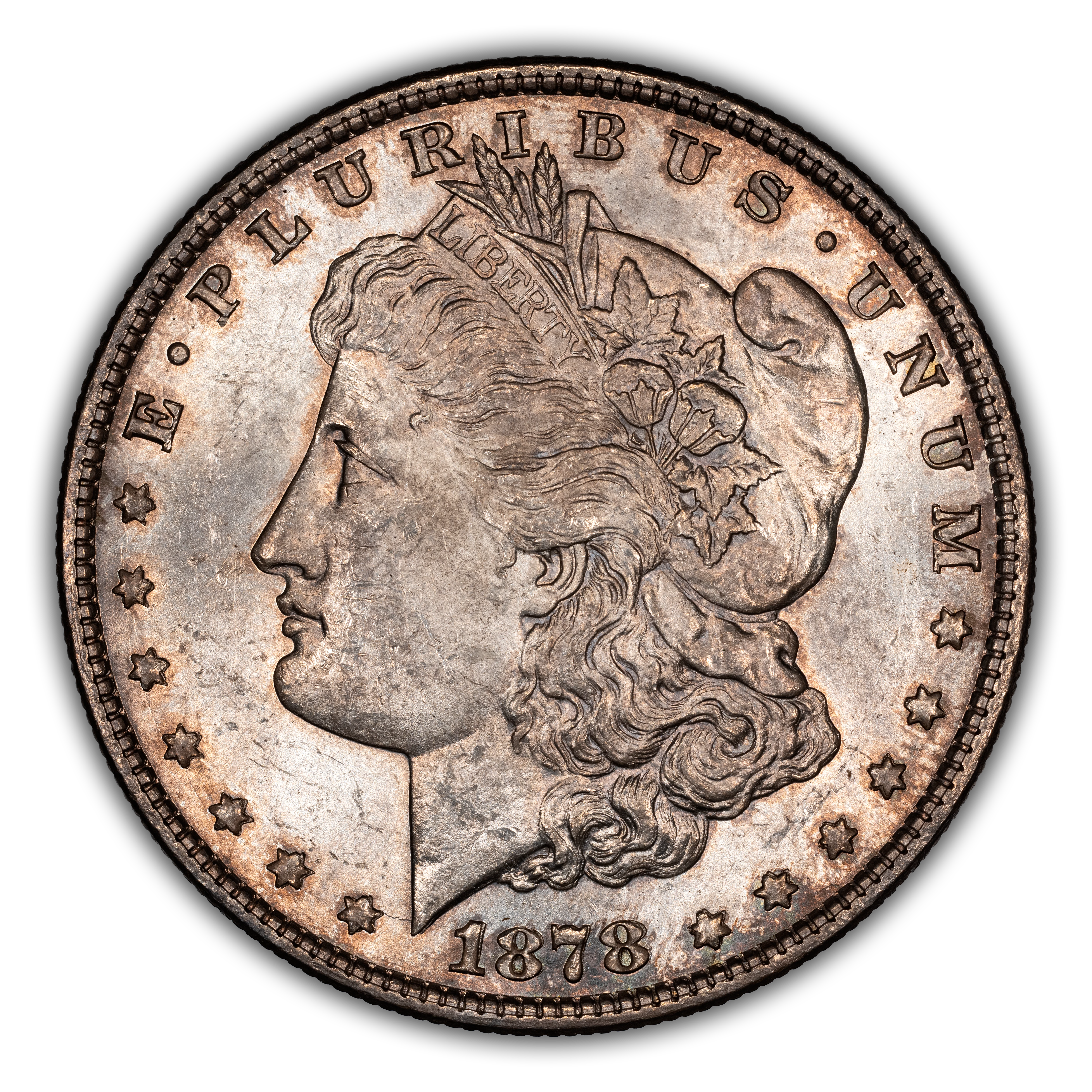 1878 8TF $1 Doubled Date, VAM-18 MS