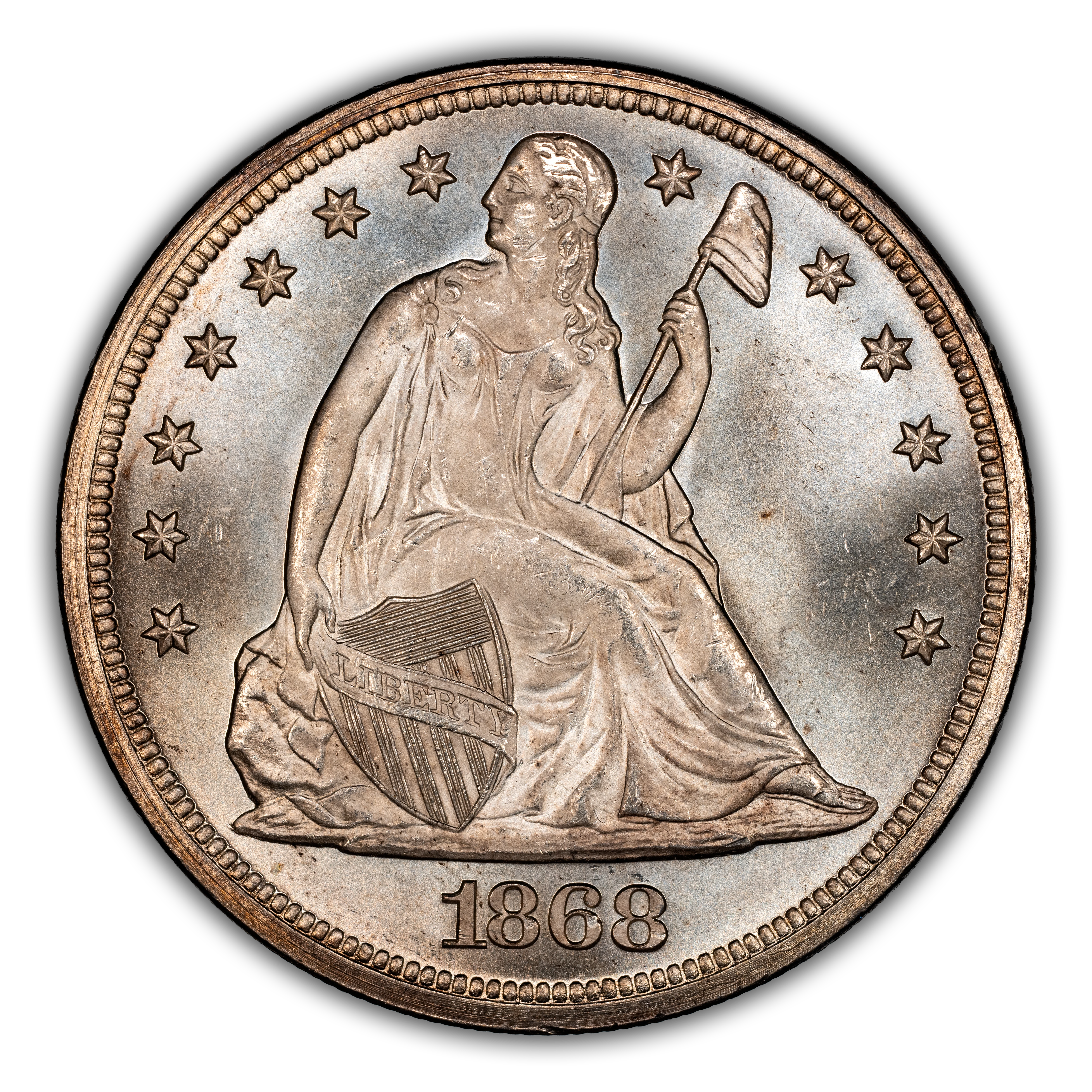 1868 $1 MS
