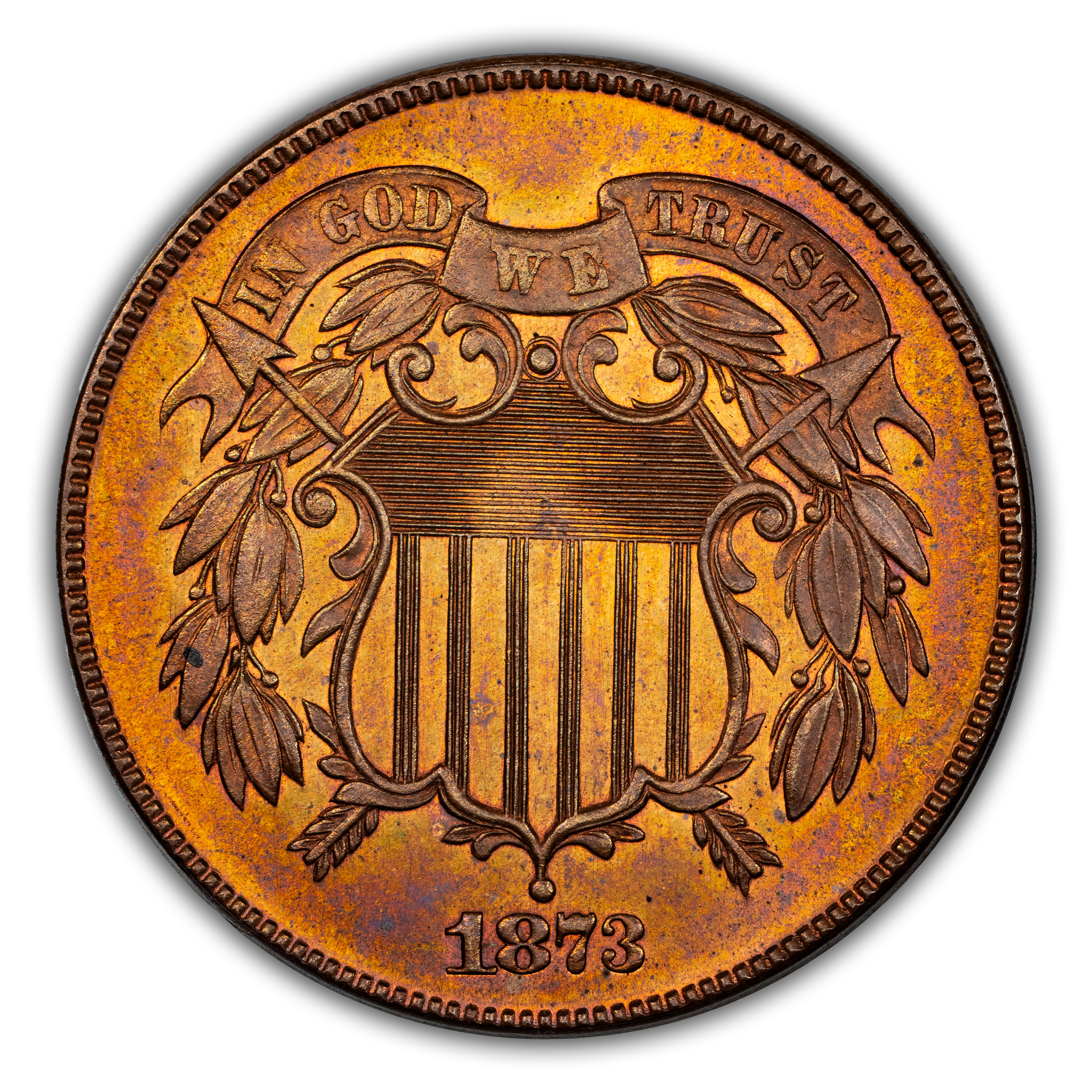 1873 2c Open 3 PR RB