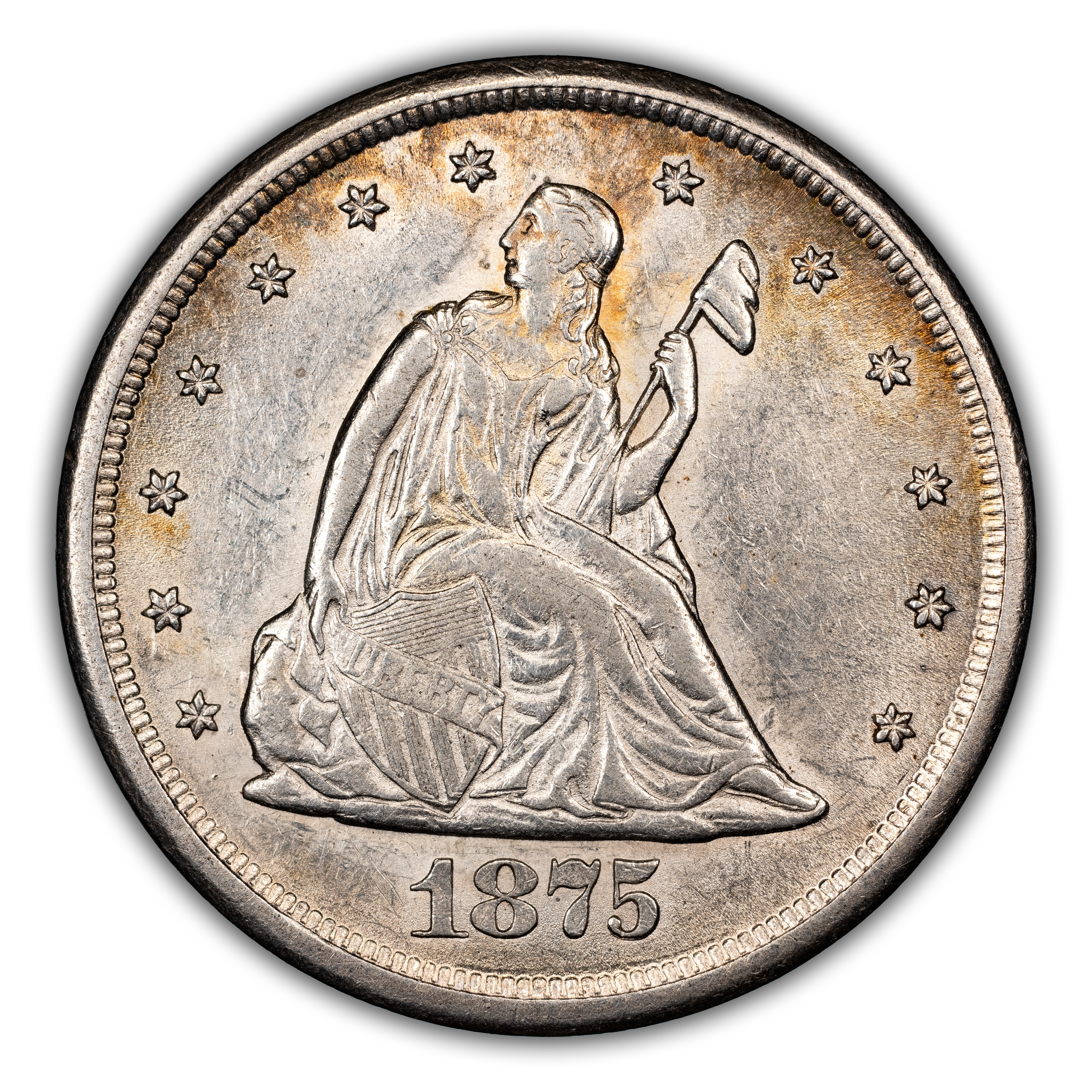 1875-CC 20c MS