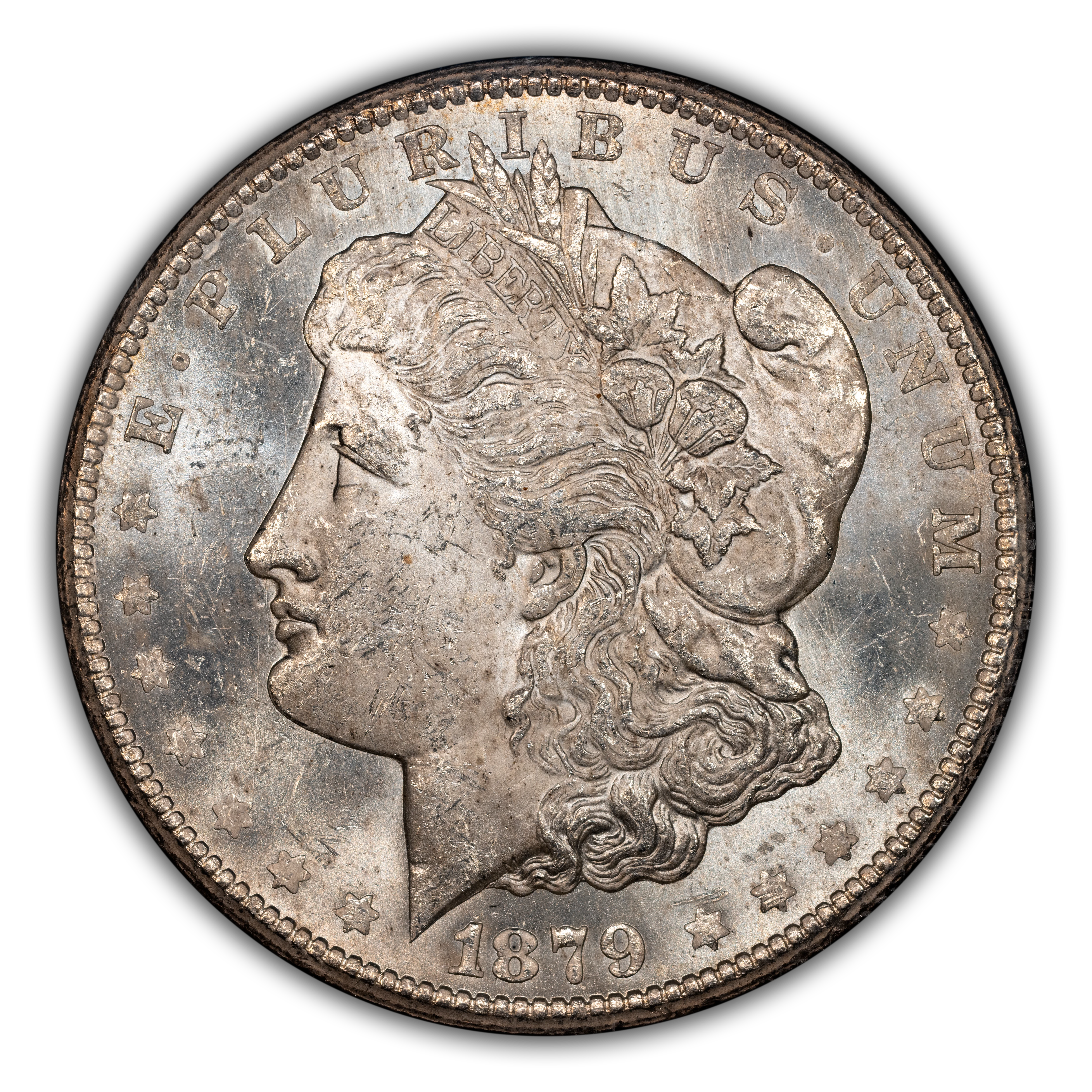 1879-CC $1 GSA Hoard, Hard package MS