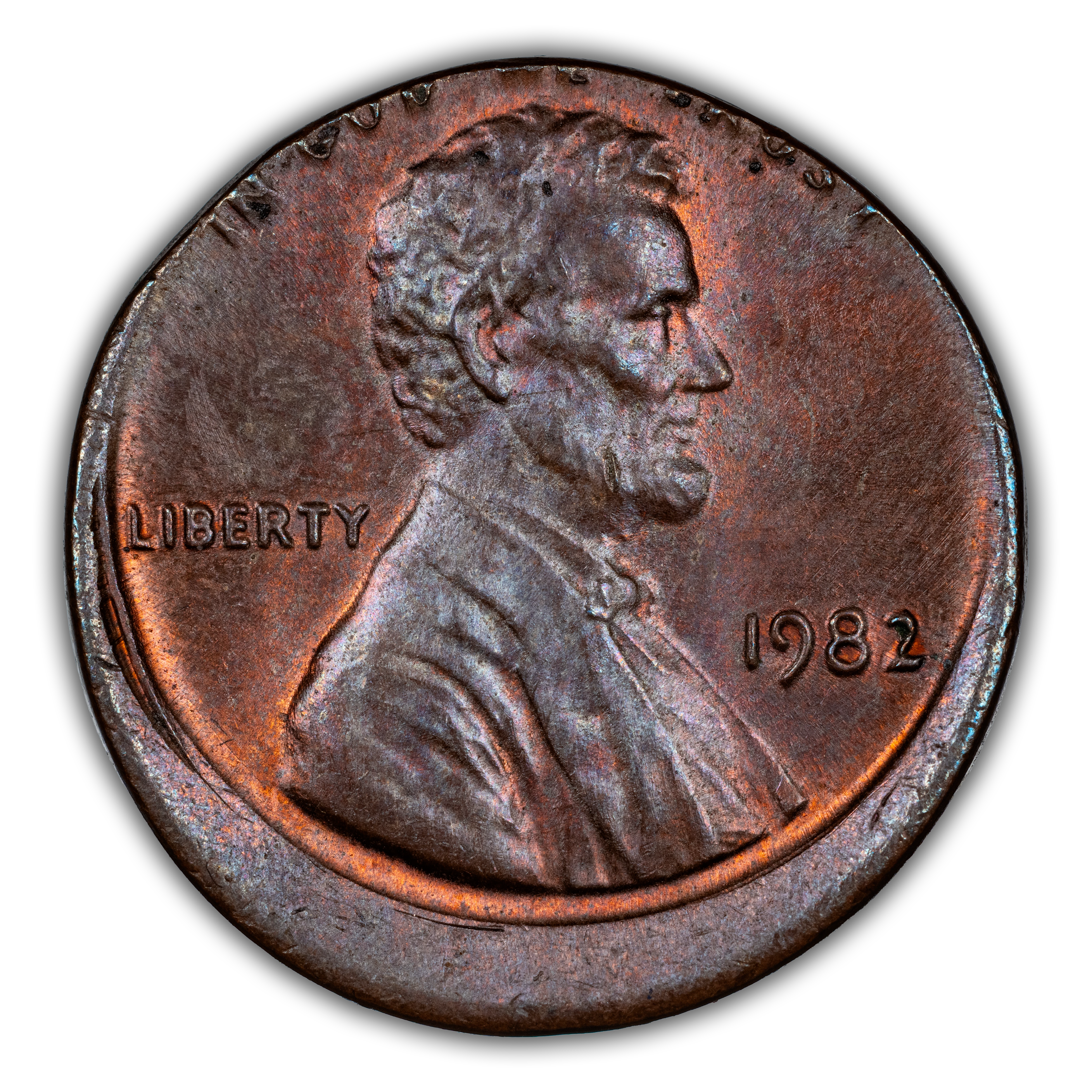 1982 1c Bronze, Large Date MS BN