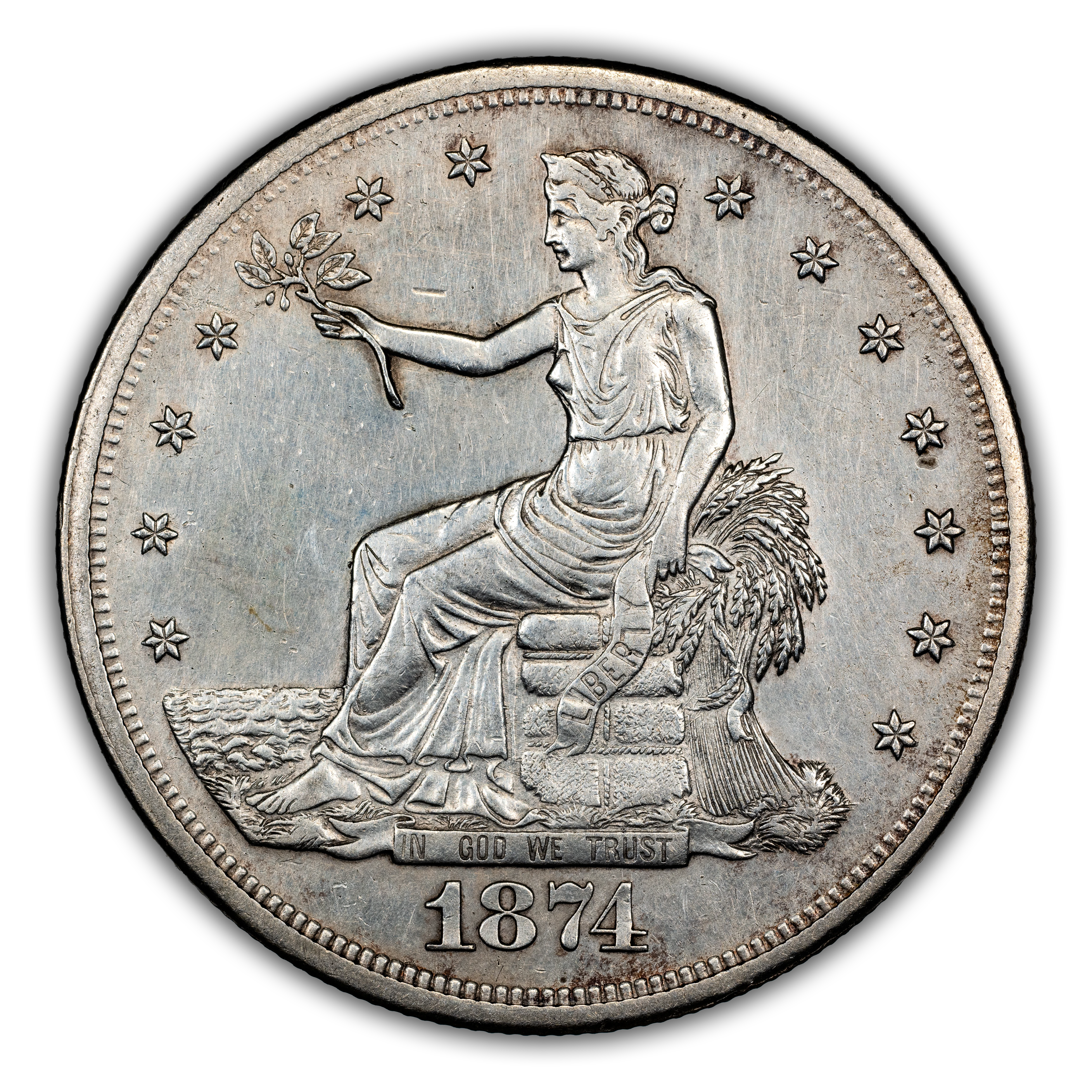 1874-S Trade$ MS