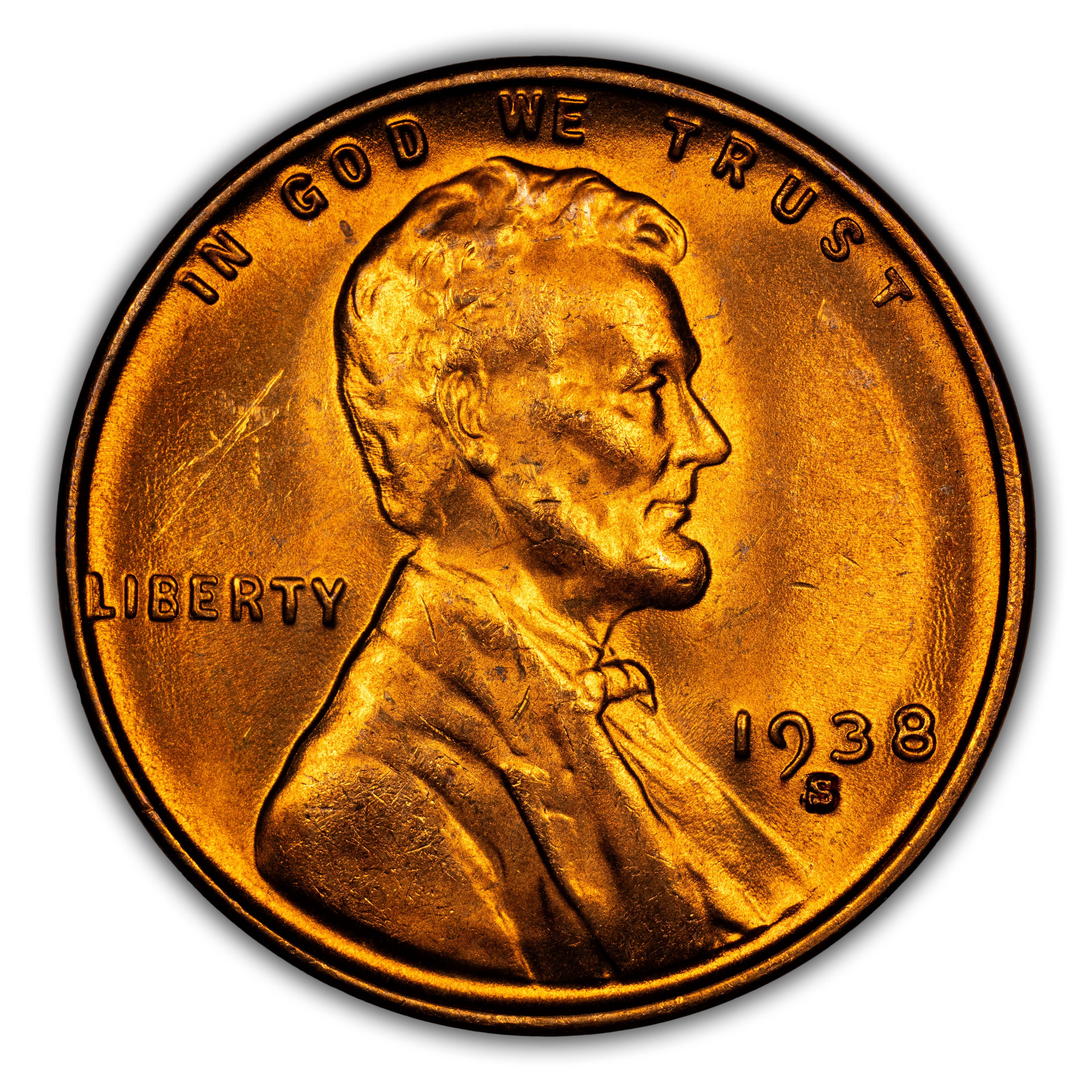 1938-S/S/S 1c Repunched Mintmark, FS-502 MS RD