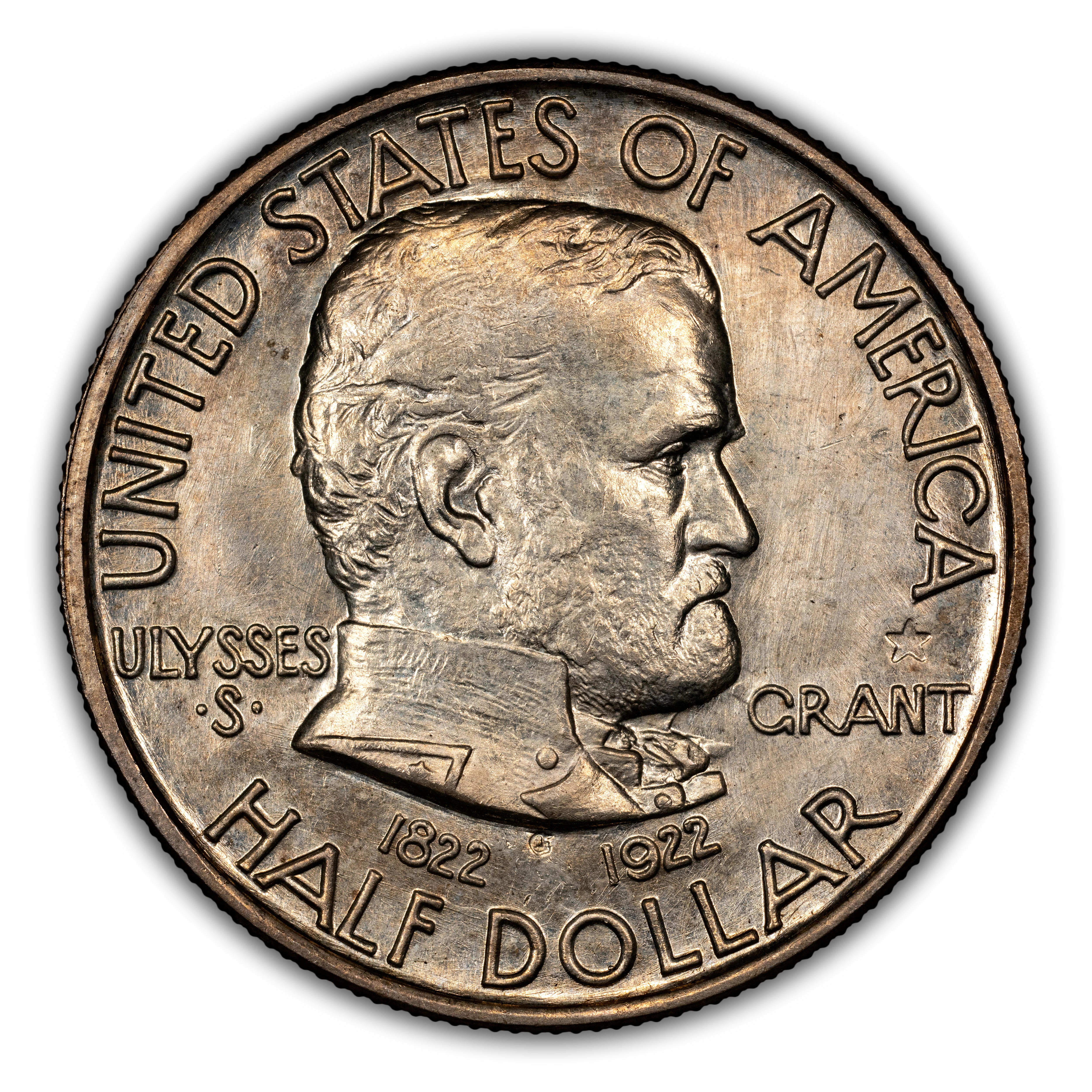 1922 50c Grant Memorial, with Star MS