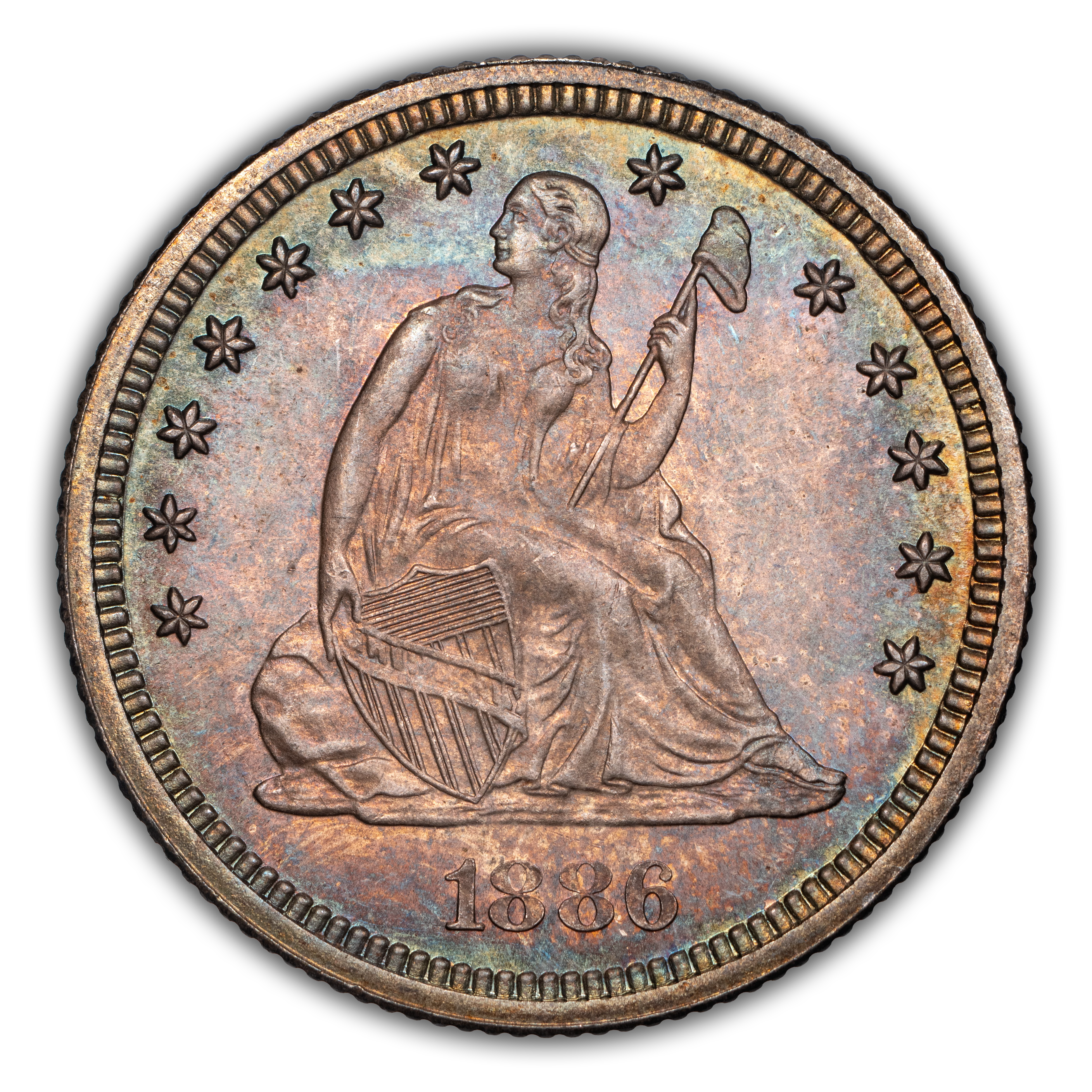 1886 25c MS