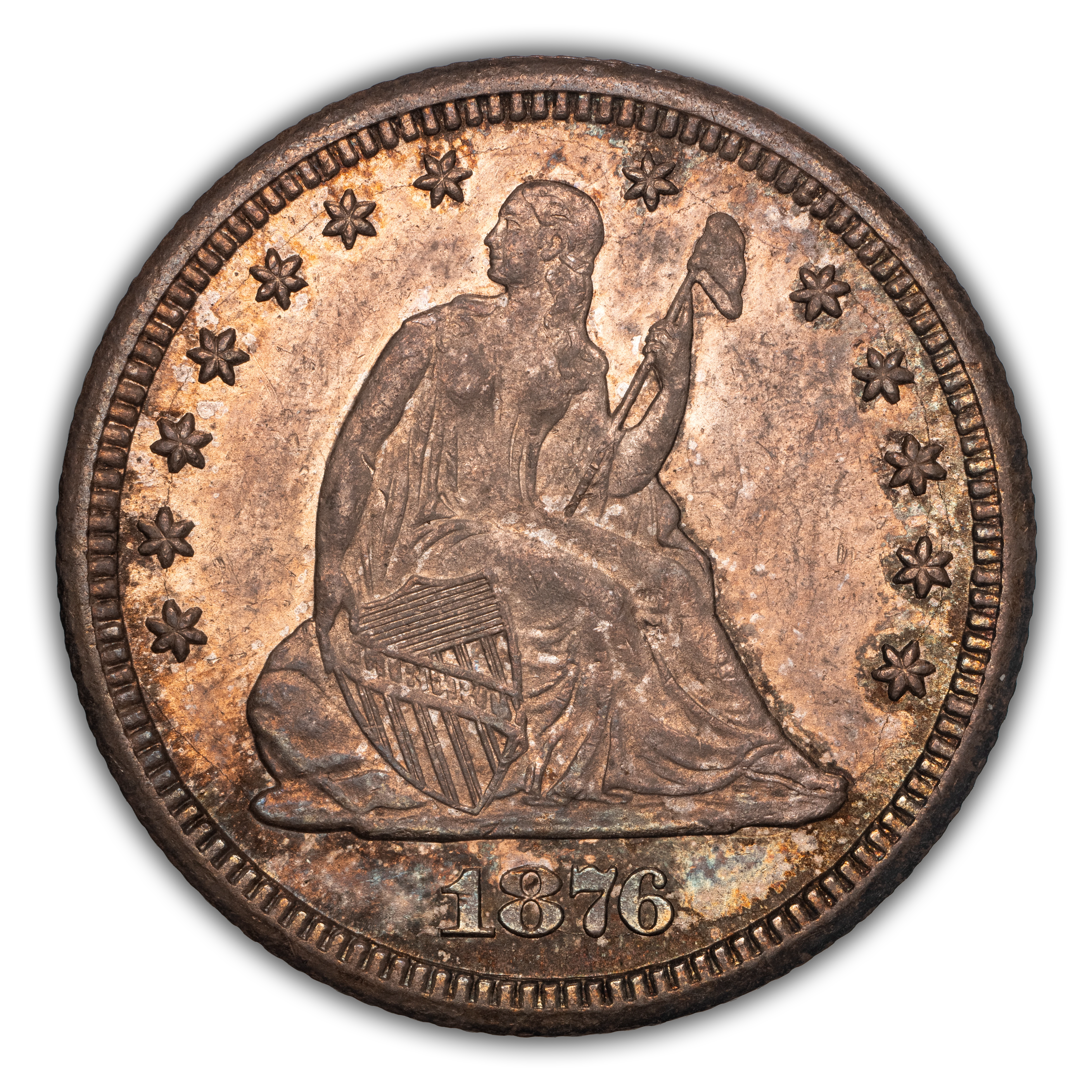 1876-CC 25c MS