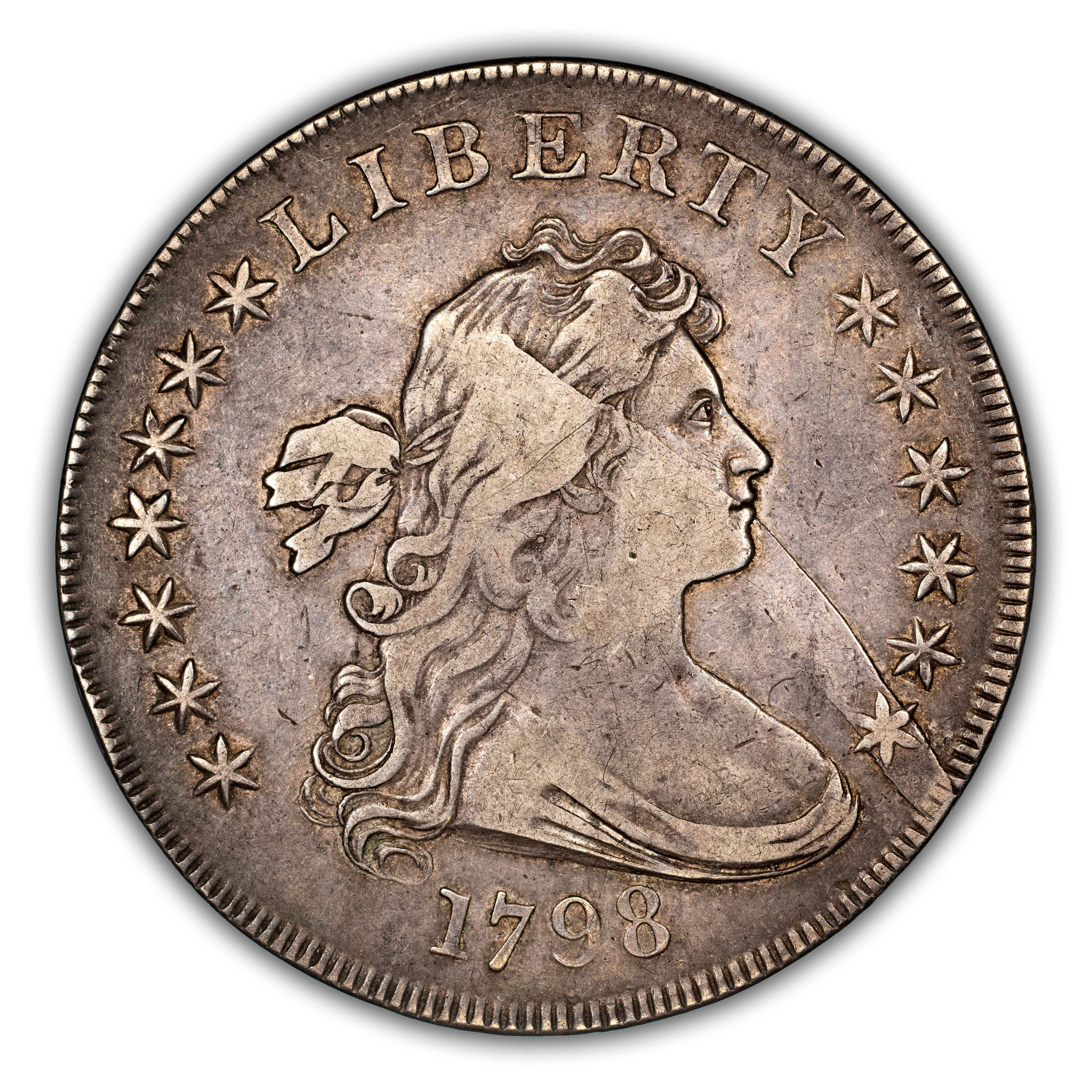 1798 $1 Large Eagle, Pointed 9, 5 Berries, B-11, BB-111 MS