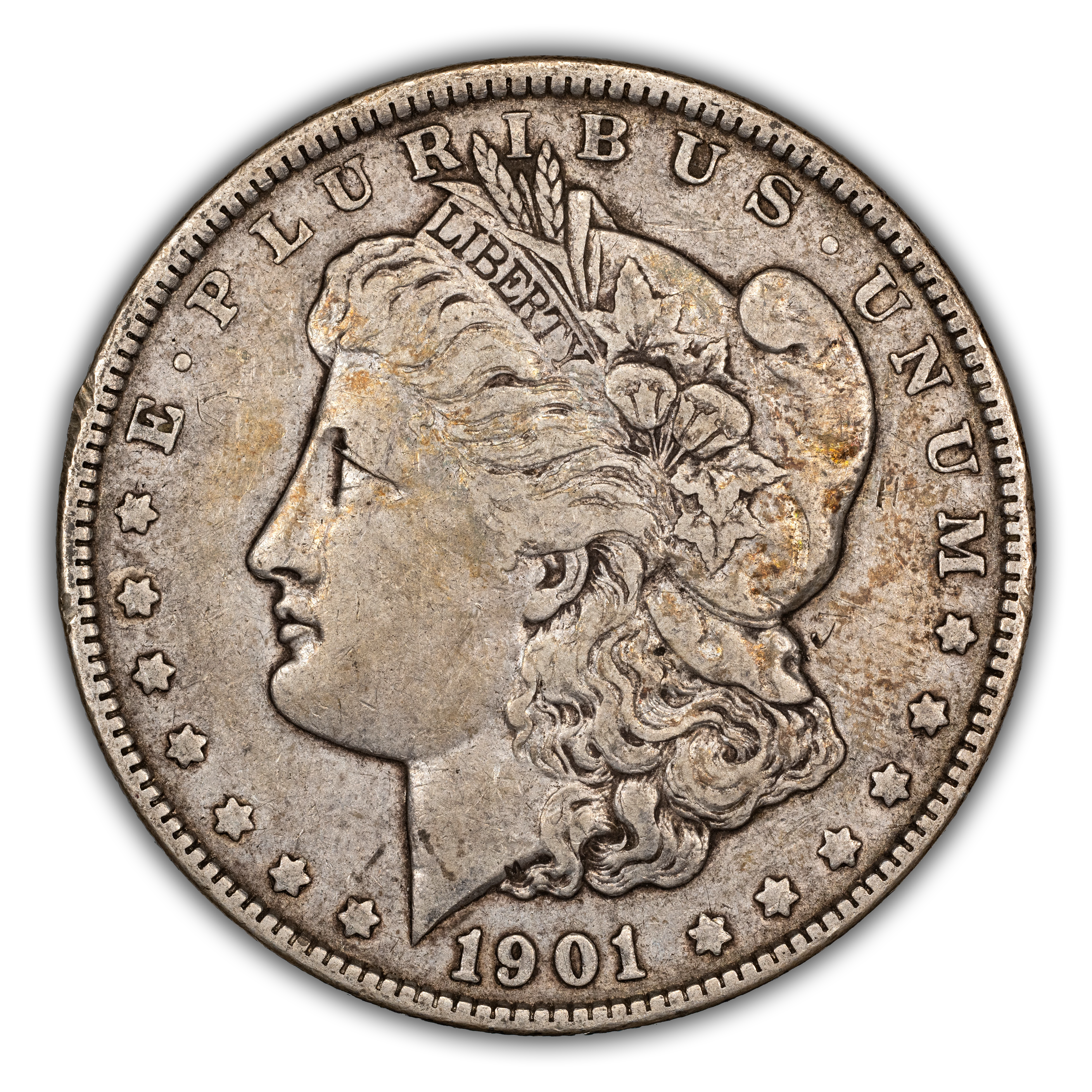 1901 $1 DDR, Shifted Eagle, VAM-3 MS