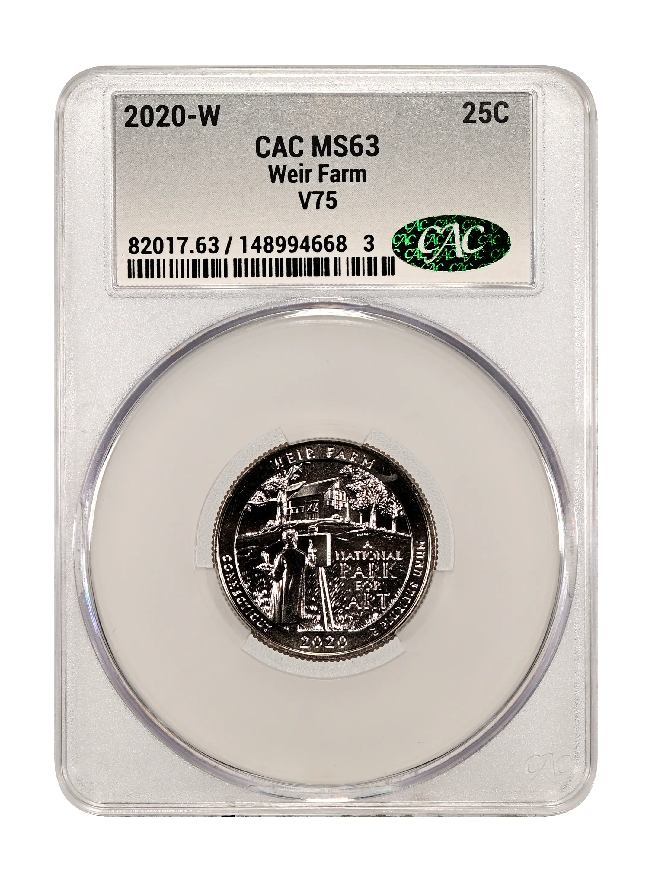 2020 W Weir Farm 2Nickel V75 MS Values | Greysheet
