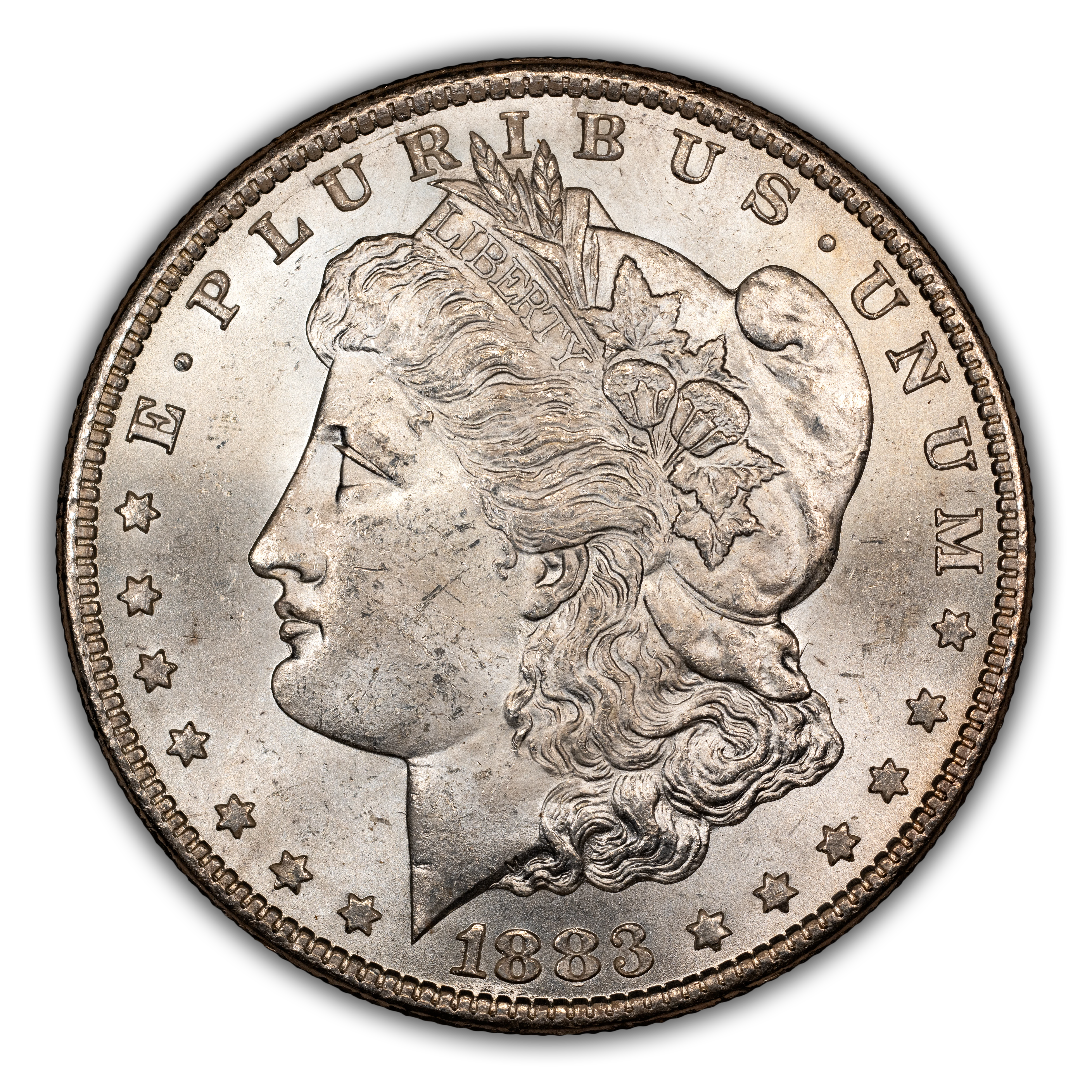 1883-CC $1 CC/CC, Die Scratch Wing, VAM-5A MS