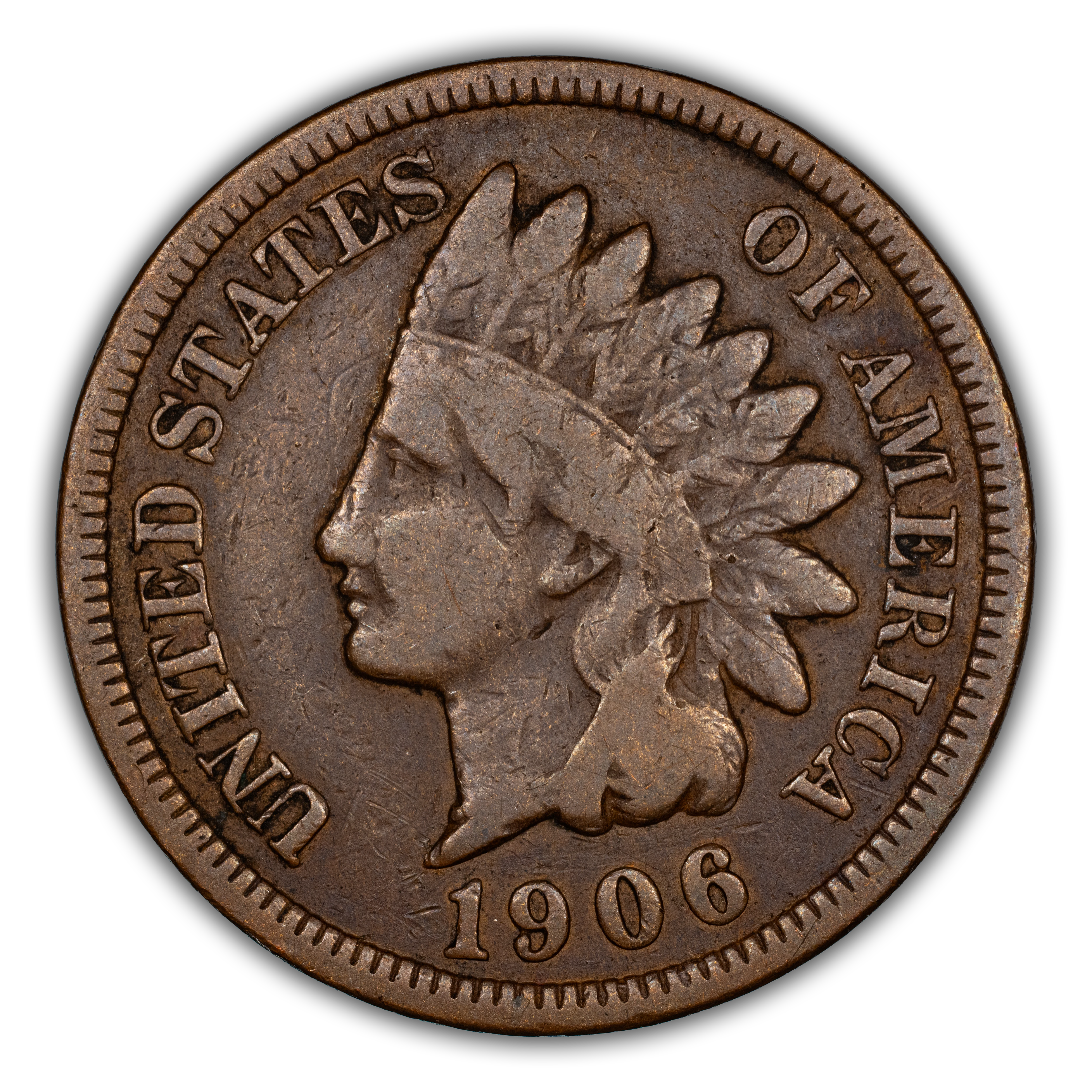 1906 1c 06 in Denticles, S-70 MS BN