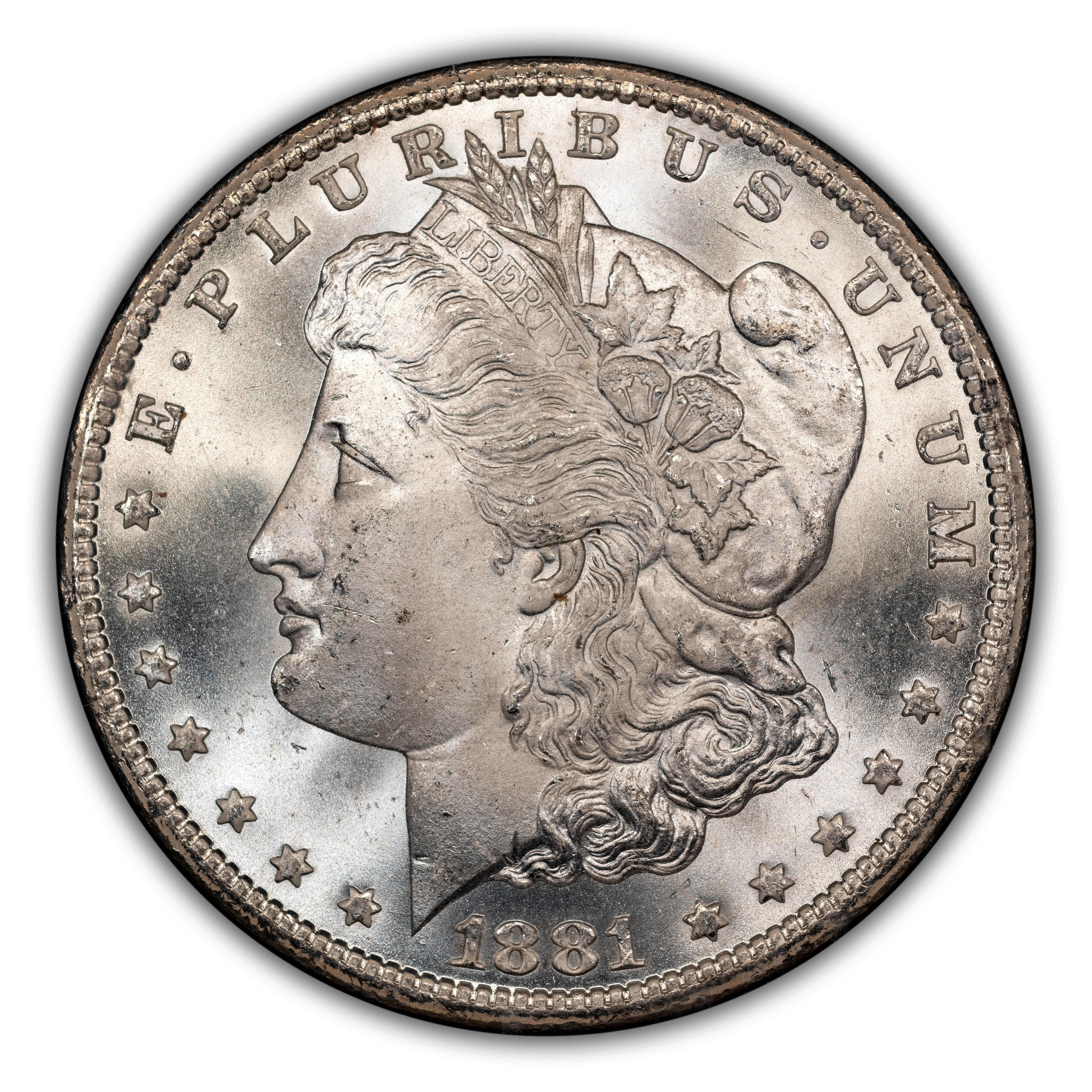 1881-CC $1 GSA Hoard, Hard package MS