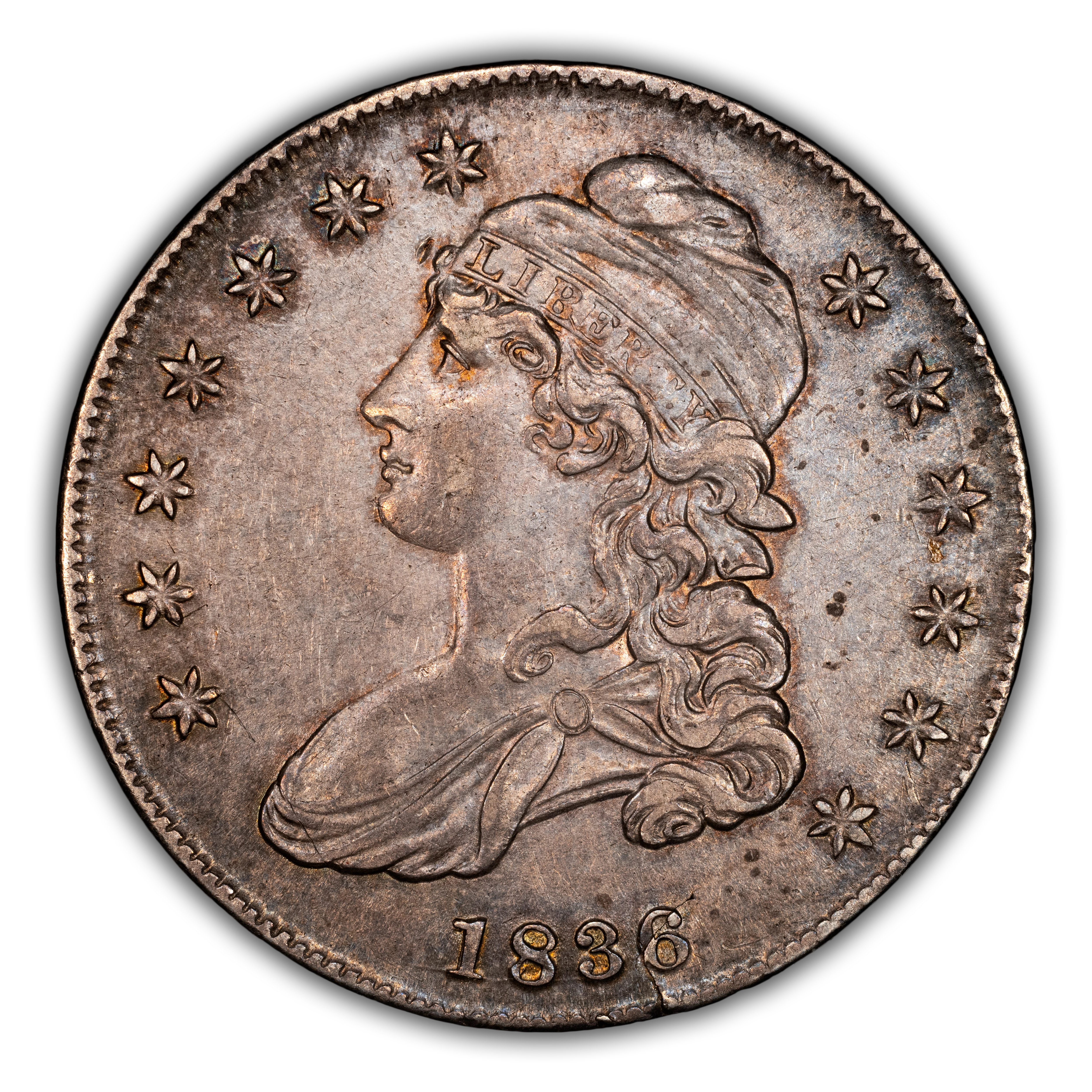 1836/1336 50c Lettered Edge, O-108a MS