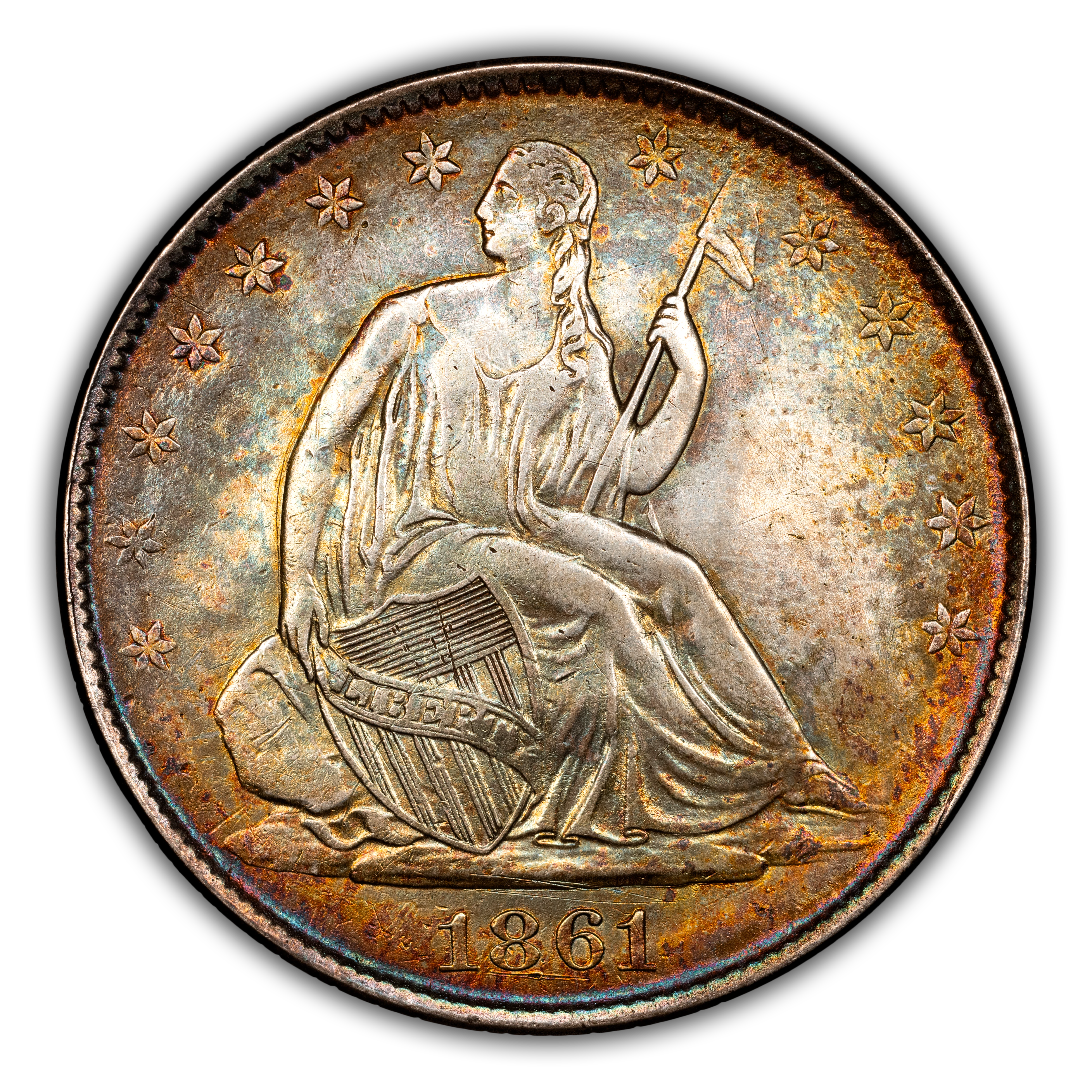 1861 50c CSA, Restrike MS