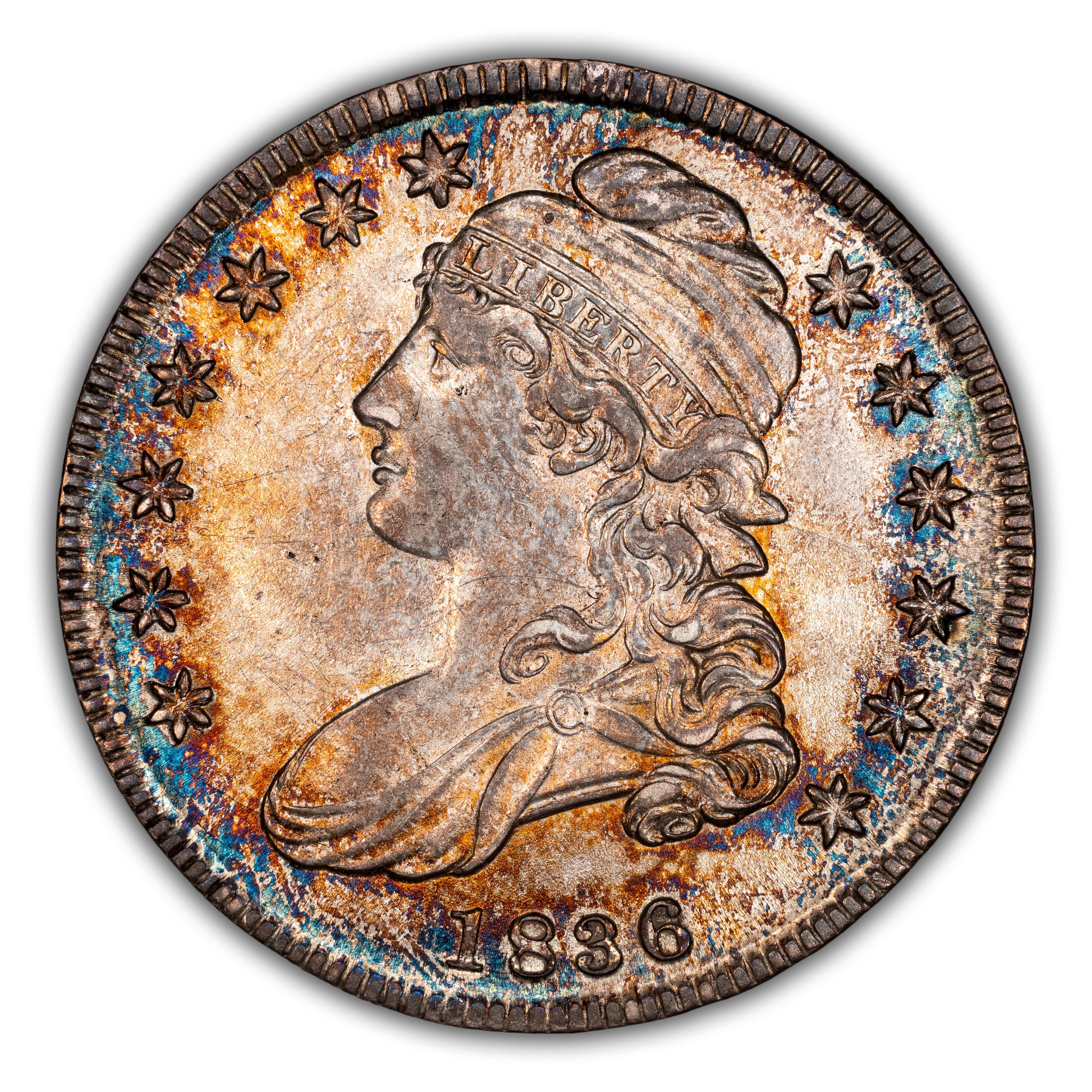 1836 50c Lettered Edge, O-113a MS