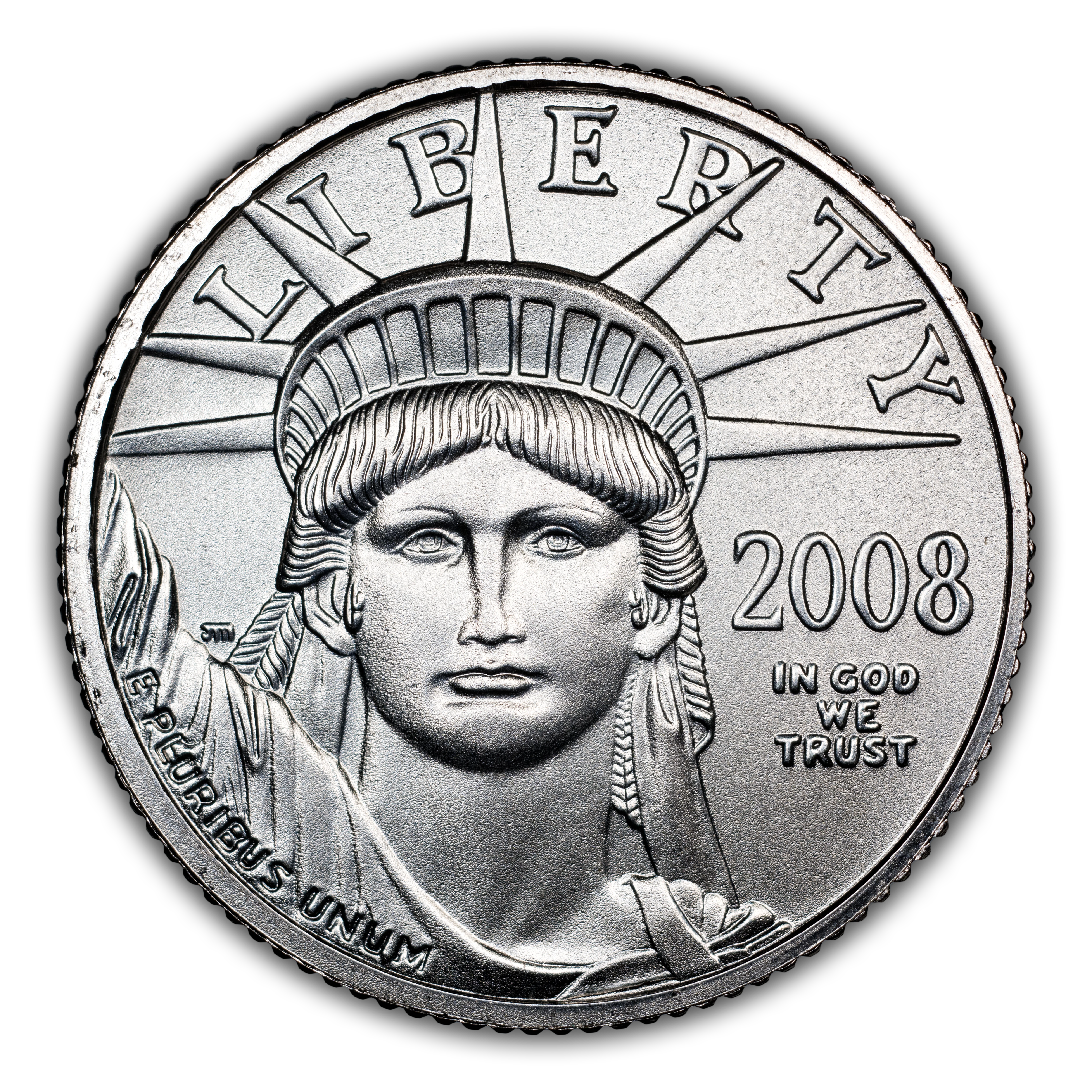 2008 $10 Platinum Eagle MS