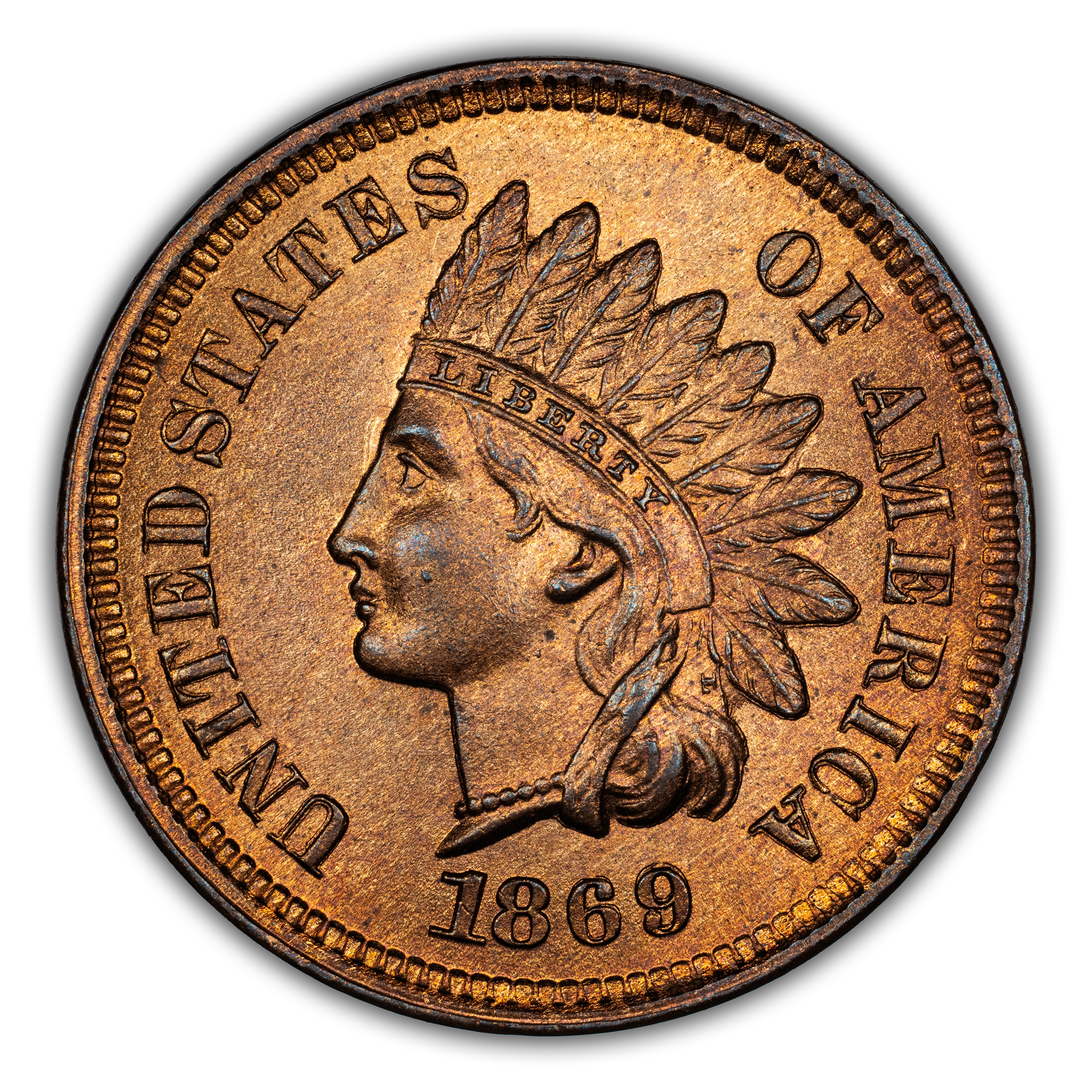 1869/69 1c Repunched Date, FS-301, S-3 MS RB