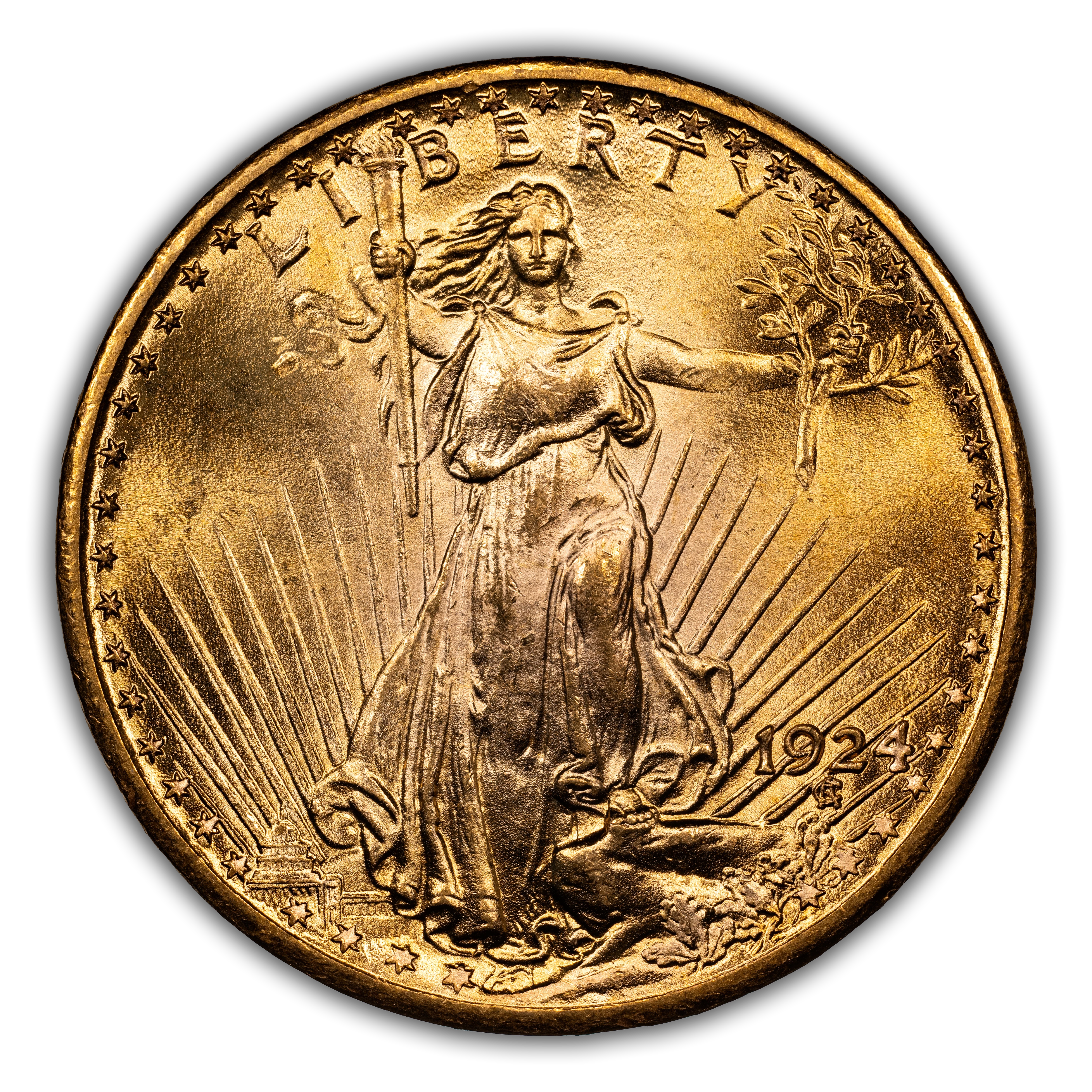 1924 $20 Saint Gaudens Gold Values & Prices | Greysheet