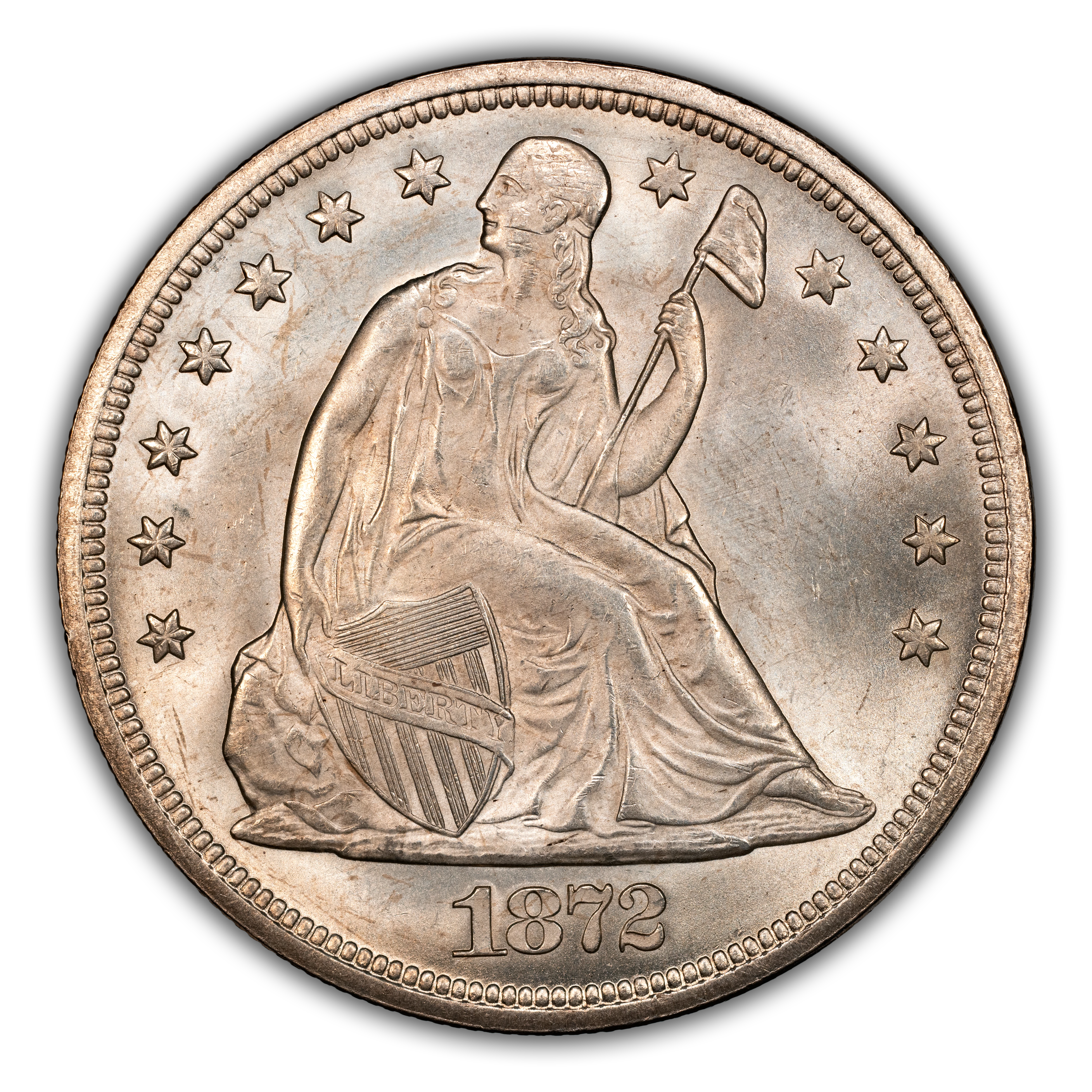 1872 $1 MS