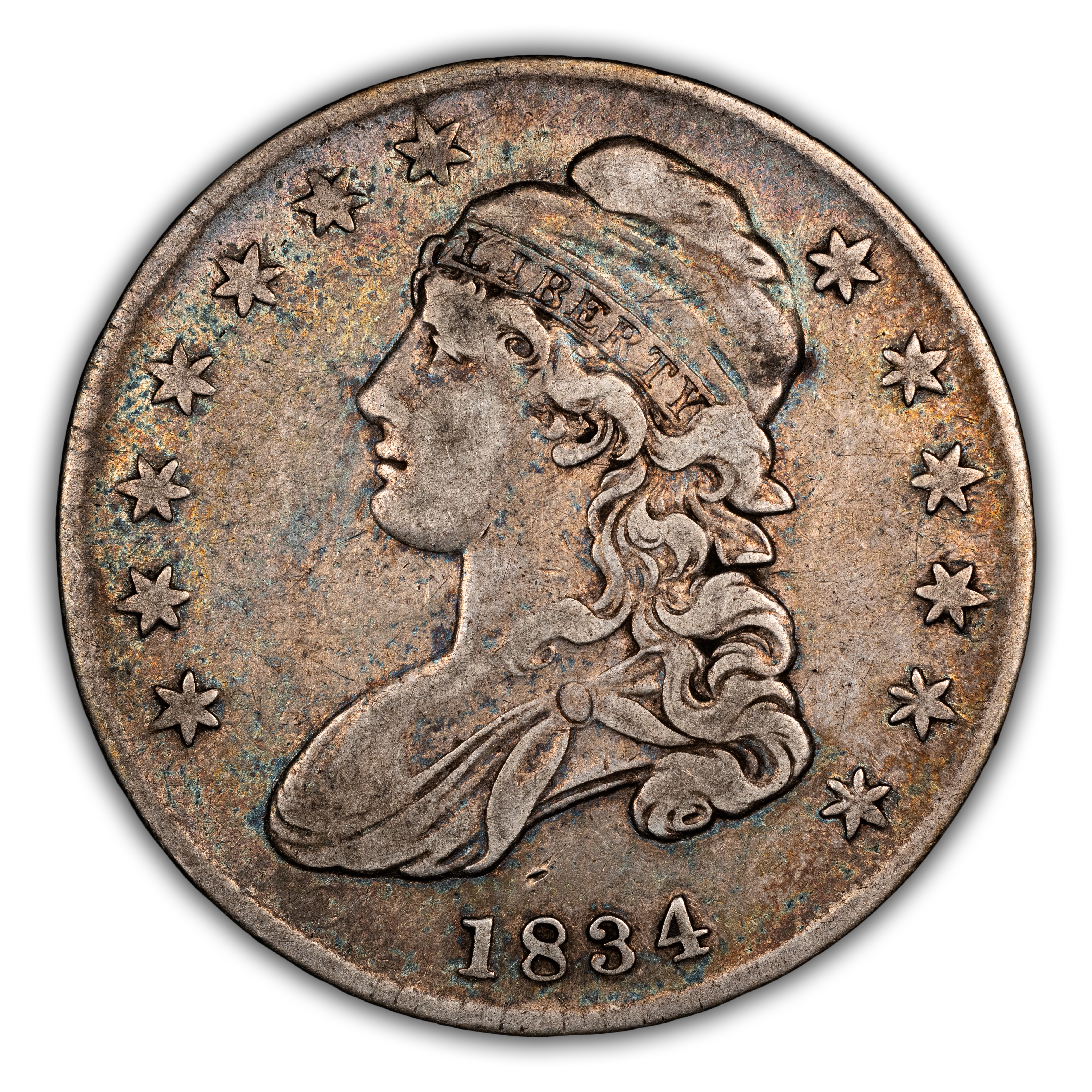 1834 50c Small Date, Small Letters, O-115 MS