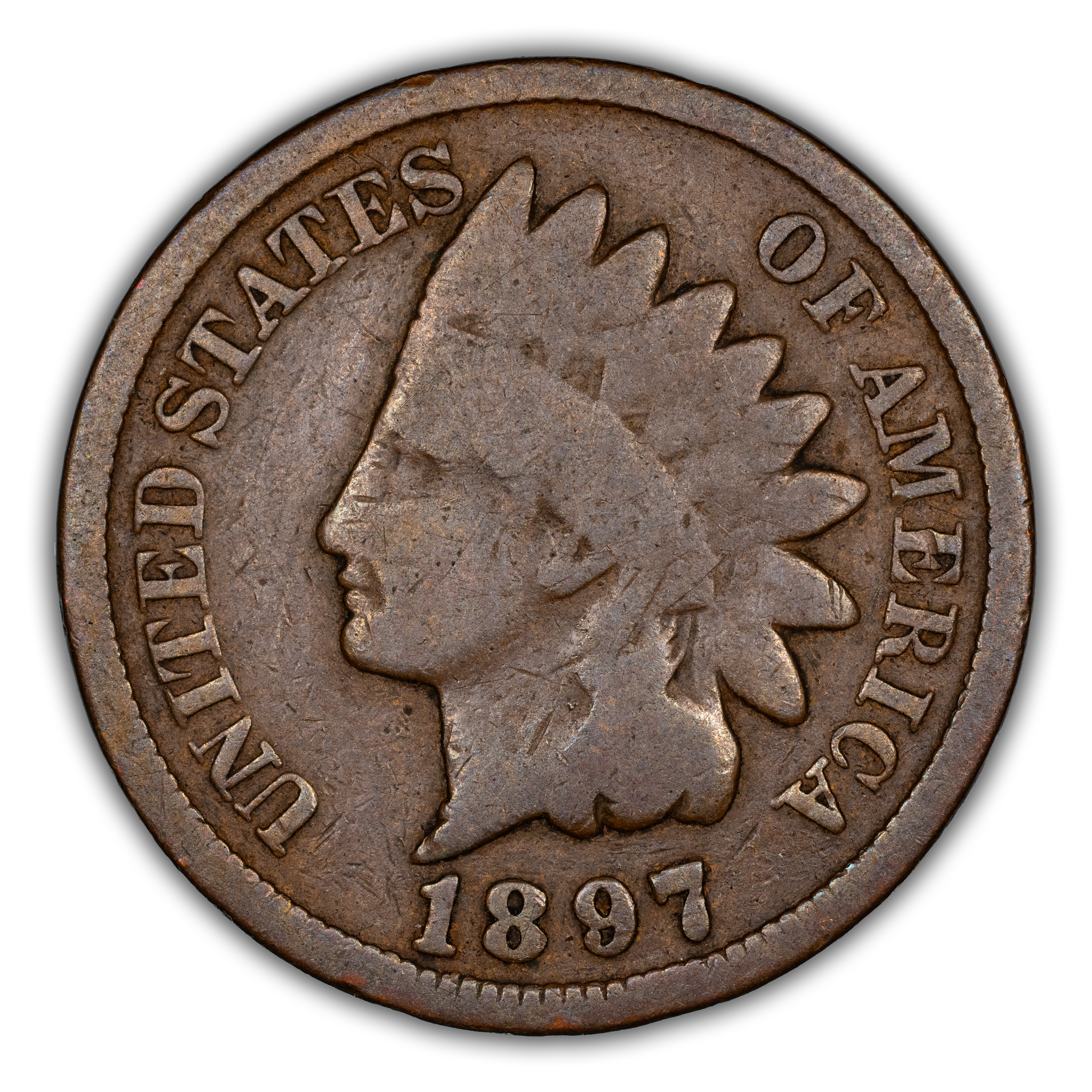 1897 1c Digits in Denticles, S-15 MS BN