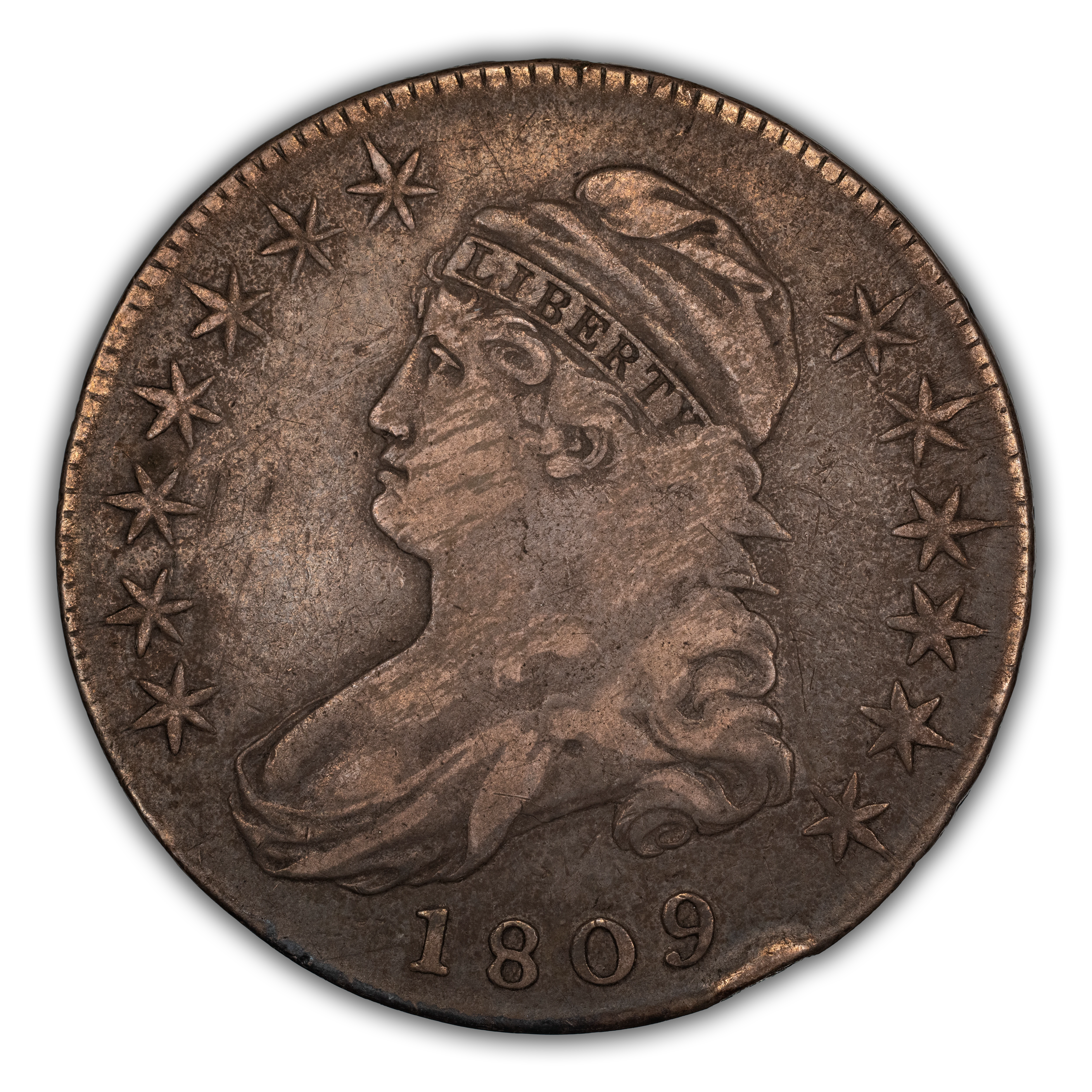 1809 50c XXX Edge, O-108a MS