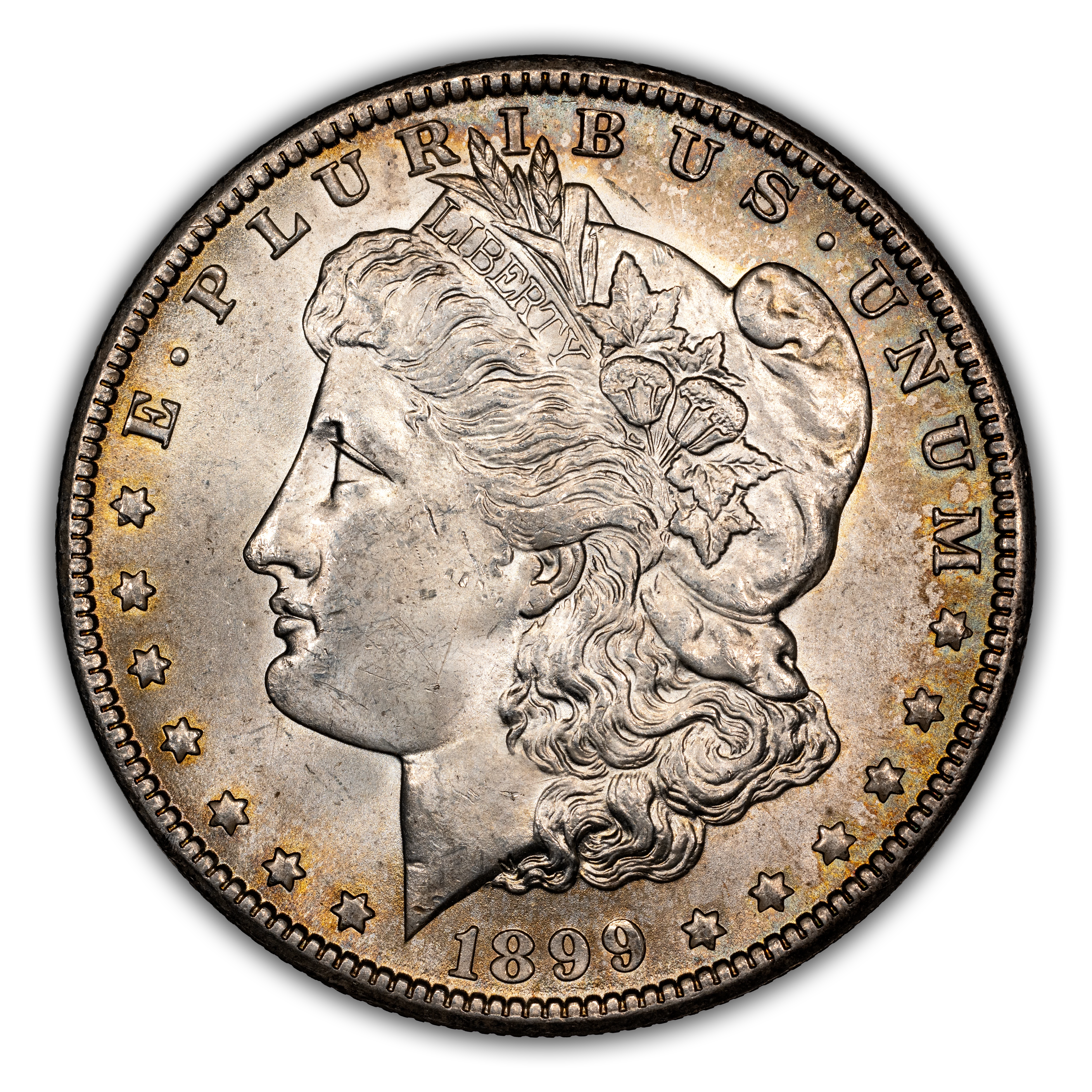 1899-O $1 High O Tilted Right, VAM-10 MS