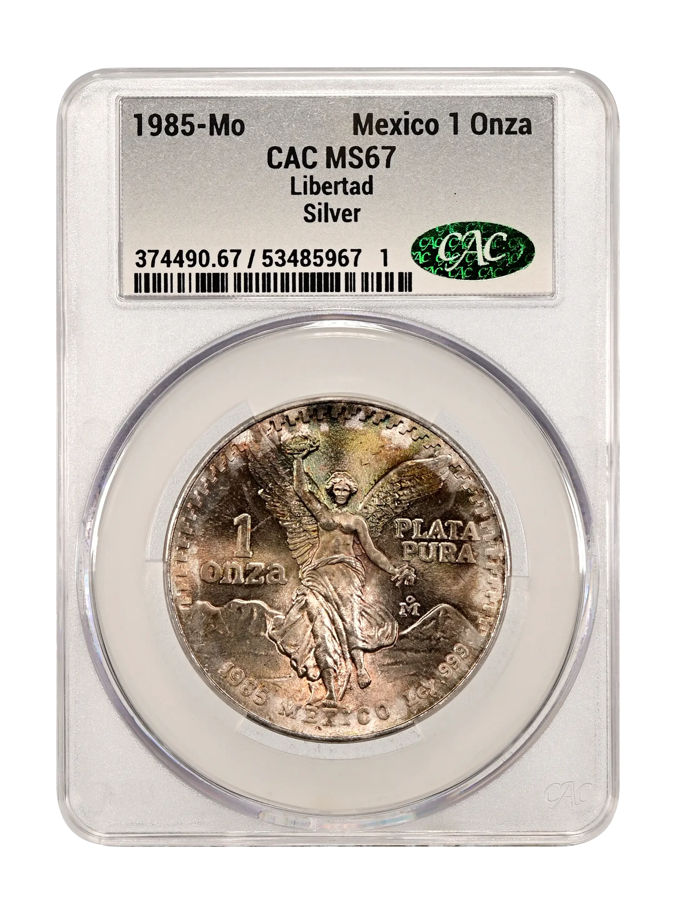 Mexico 1985 Silver 1 Onza Libertad Coin Values & Prices | Greysheet