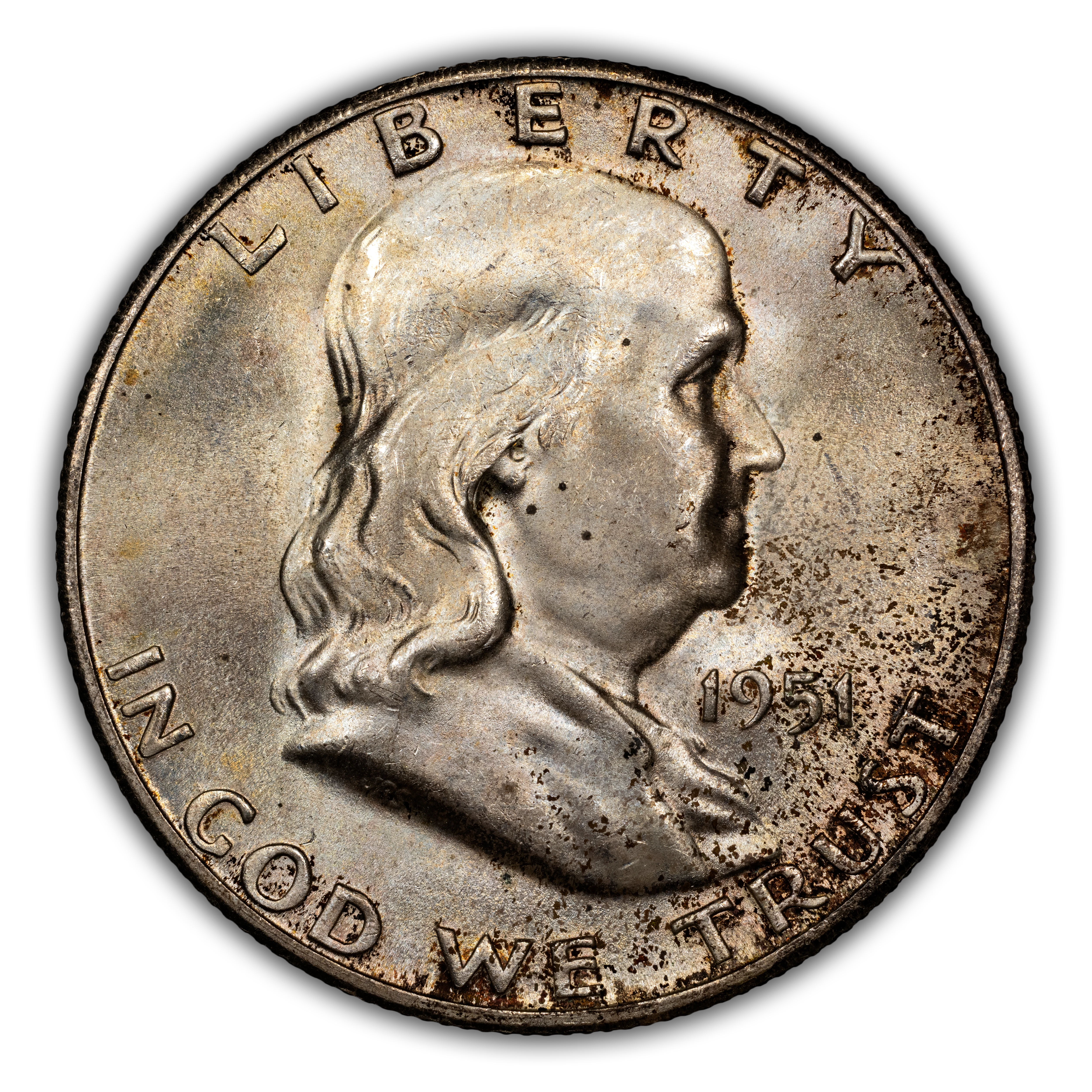 1951-S 50c Doubled Die Reverse, FS-801 MS