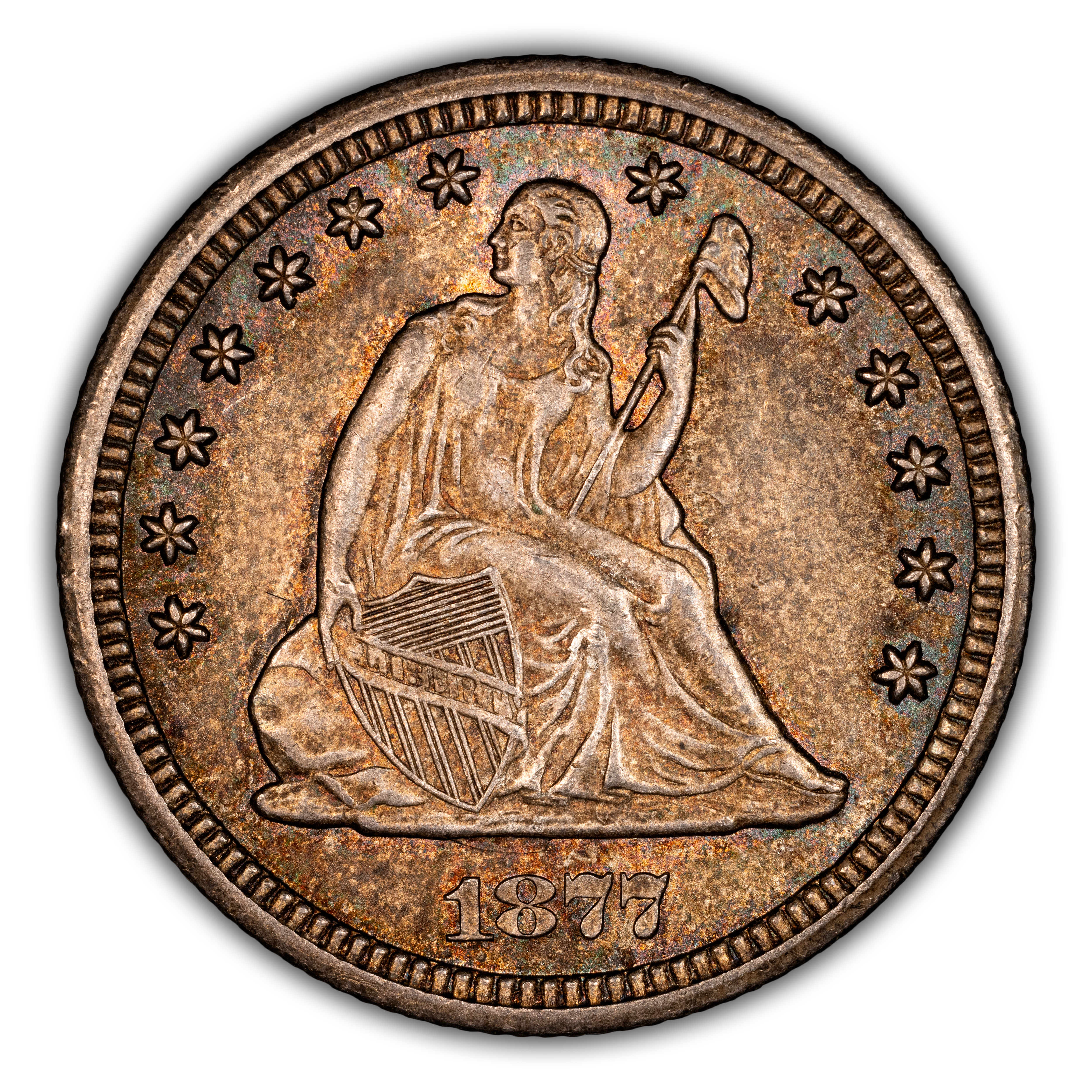 1877-CC 25c MS