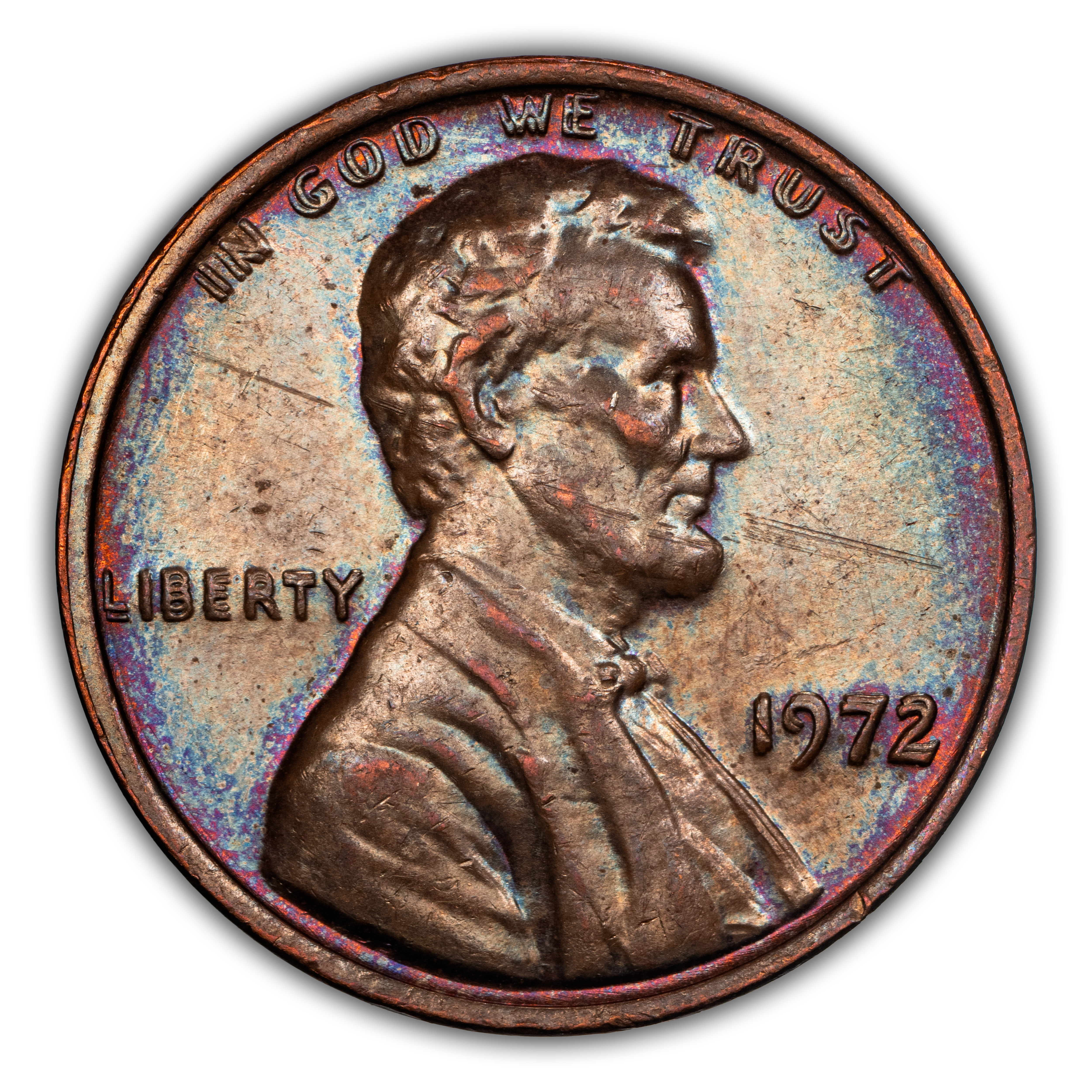 1972 1c Doubled Die Obverse, FS-101 MS BN