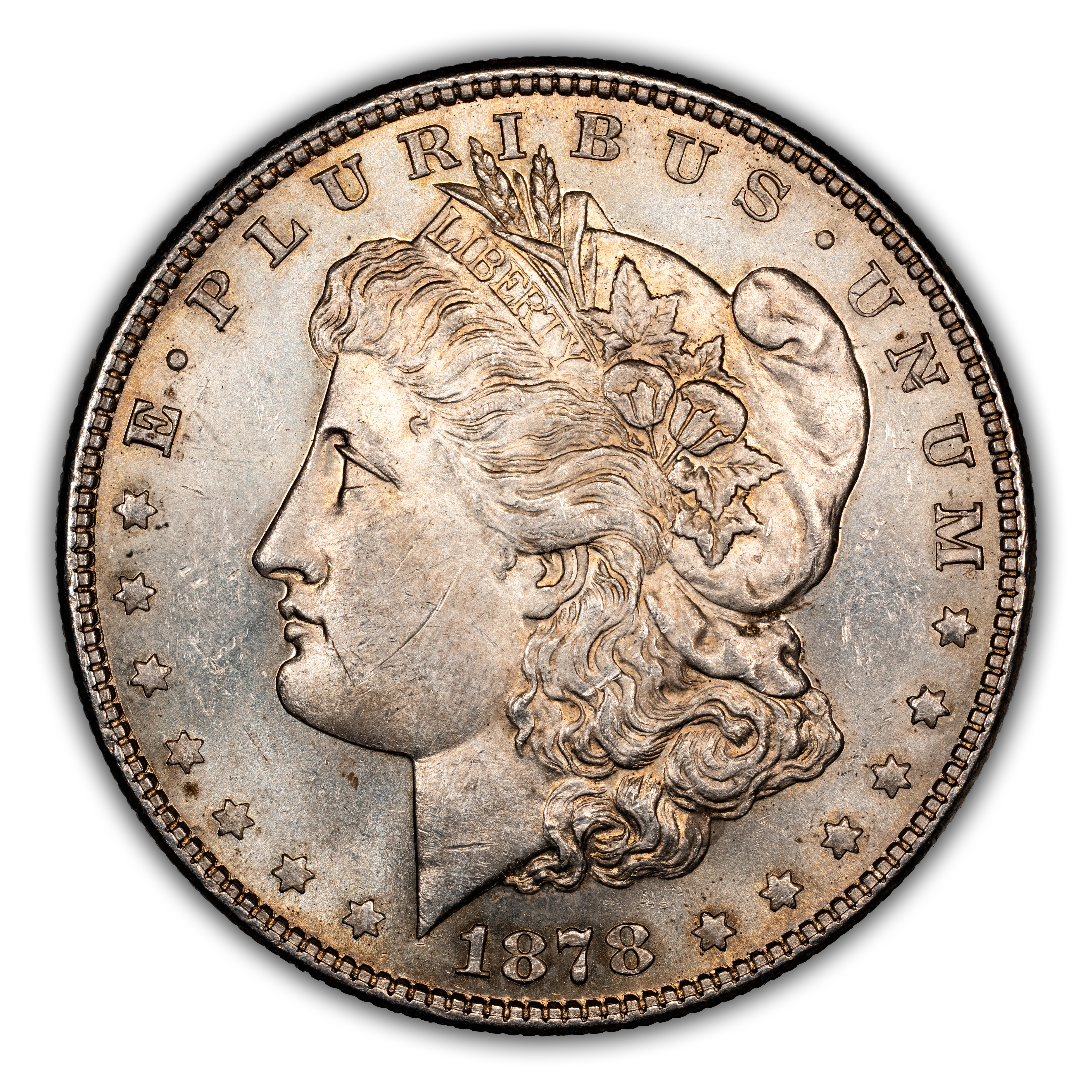 1878 7TF $1  Reverse of 1878, Doubled Stars, VAM-82 MS thumbnail 3