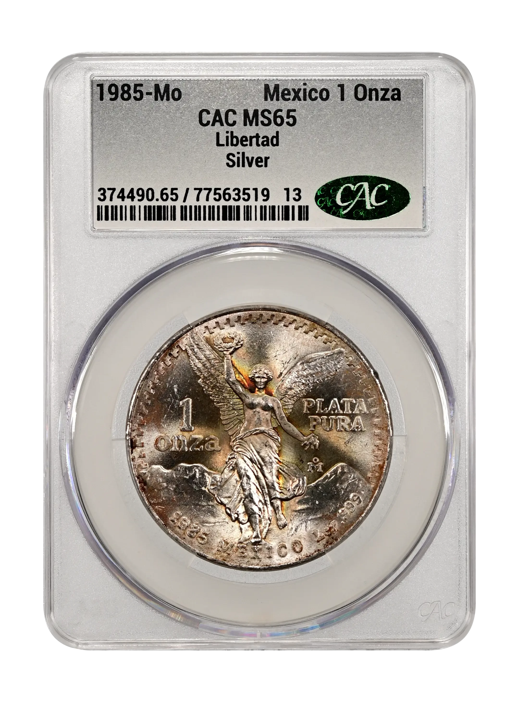 Mexico 1985 Silver 1 Onza Libertad Coin Values & Prices | Greysheet