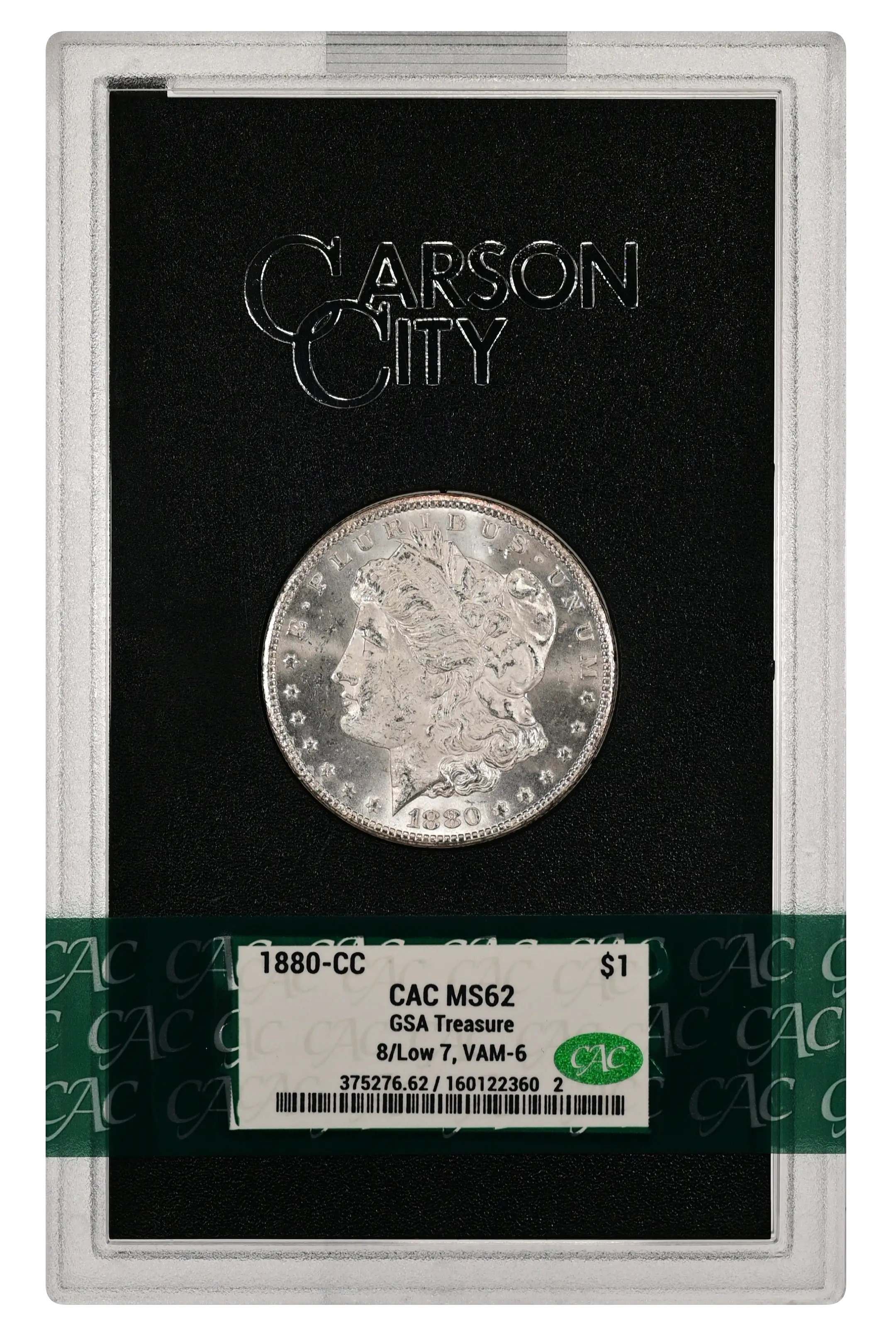 1880-CC $1  GSA Hoard, 8/7, Low 7, VAM-6 MS thumbnail 9