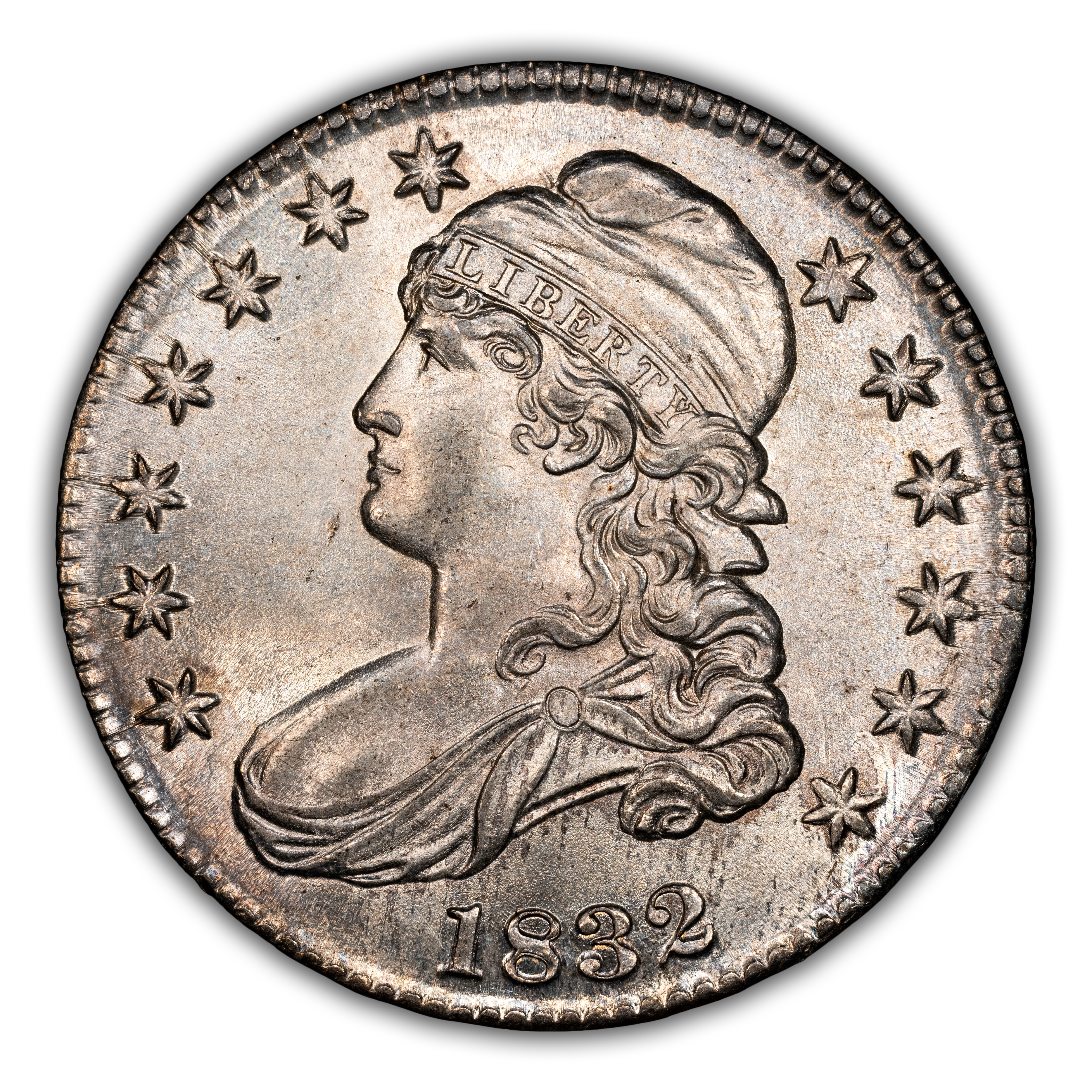 1832 50c Large Letters MS