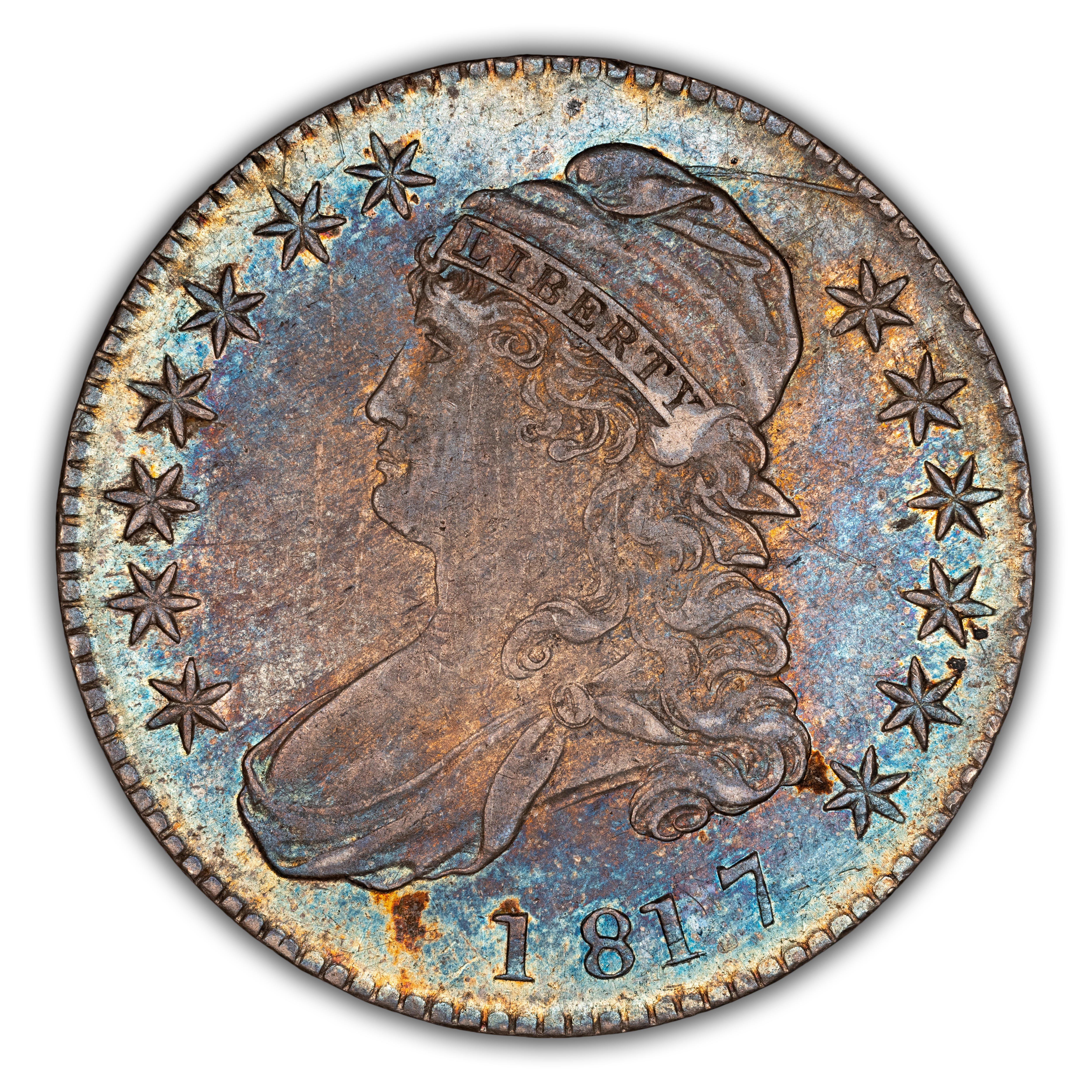 1817 50c Single Leaf, O-106a MS