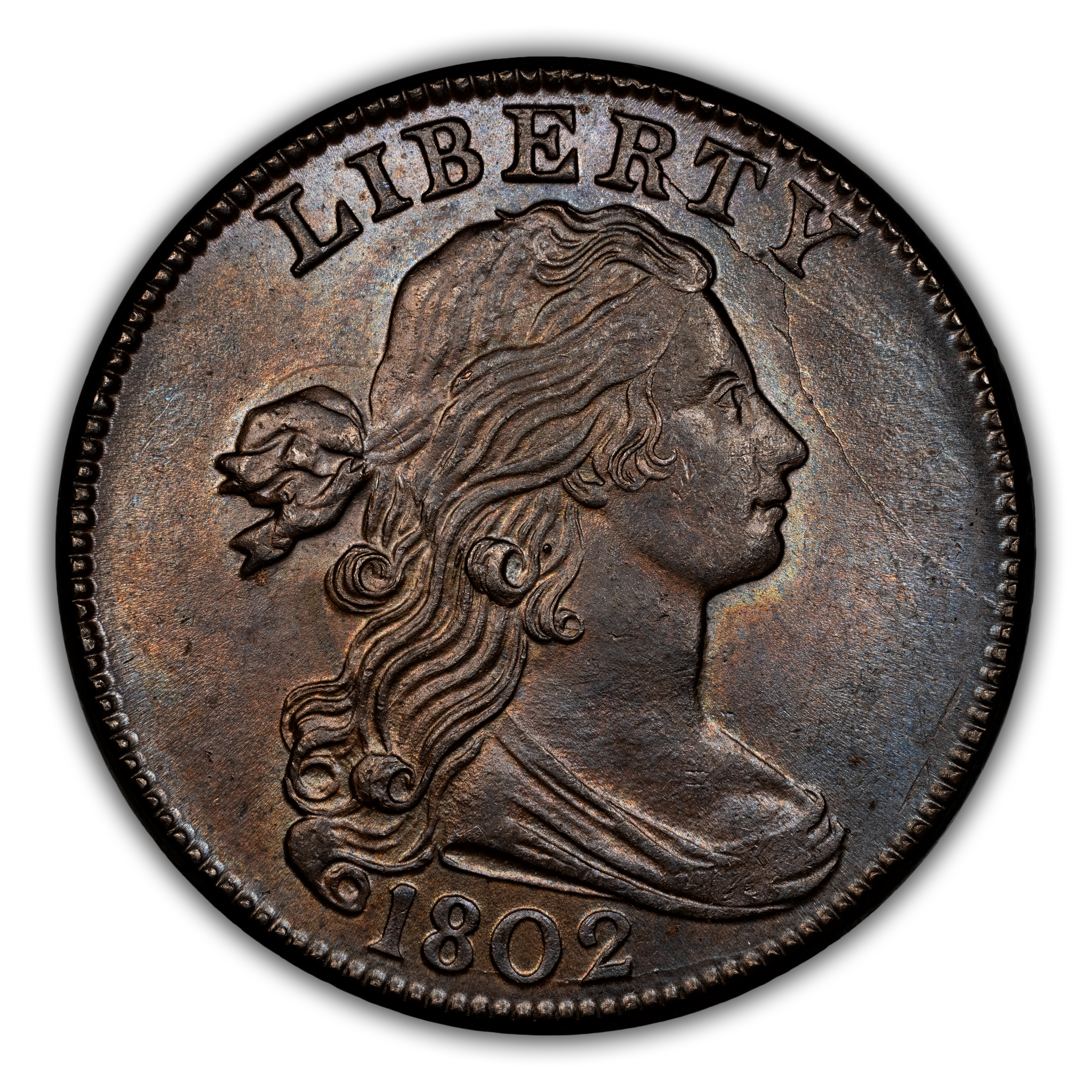 1802 1c No Stems, S-231 MS BN