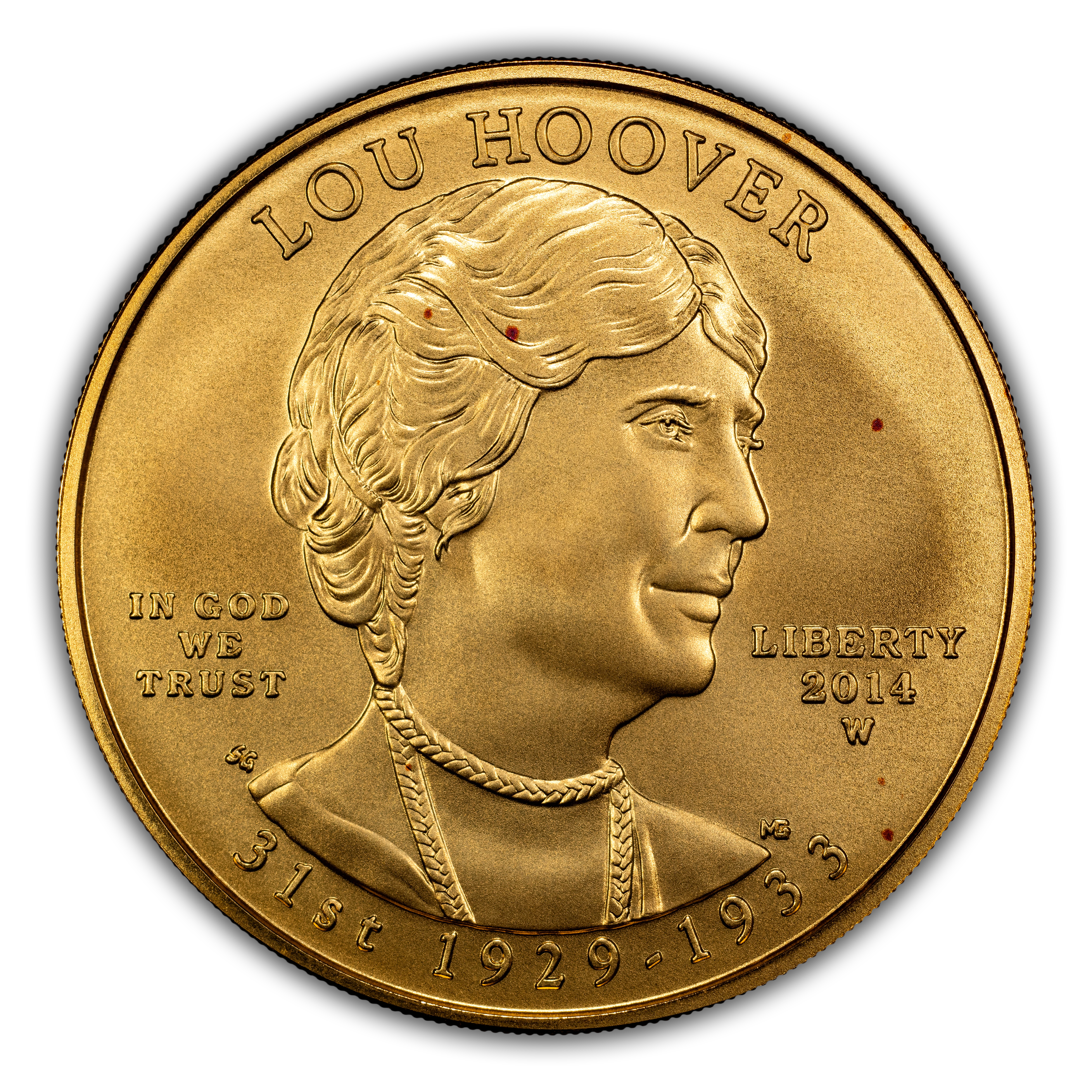 2014-W G$10 Lou Hoover MS