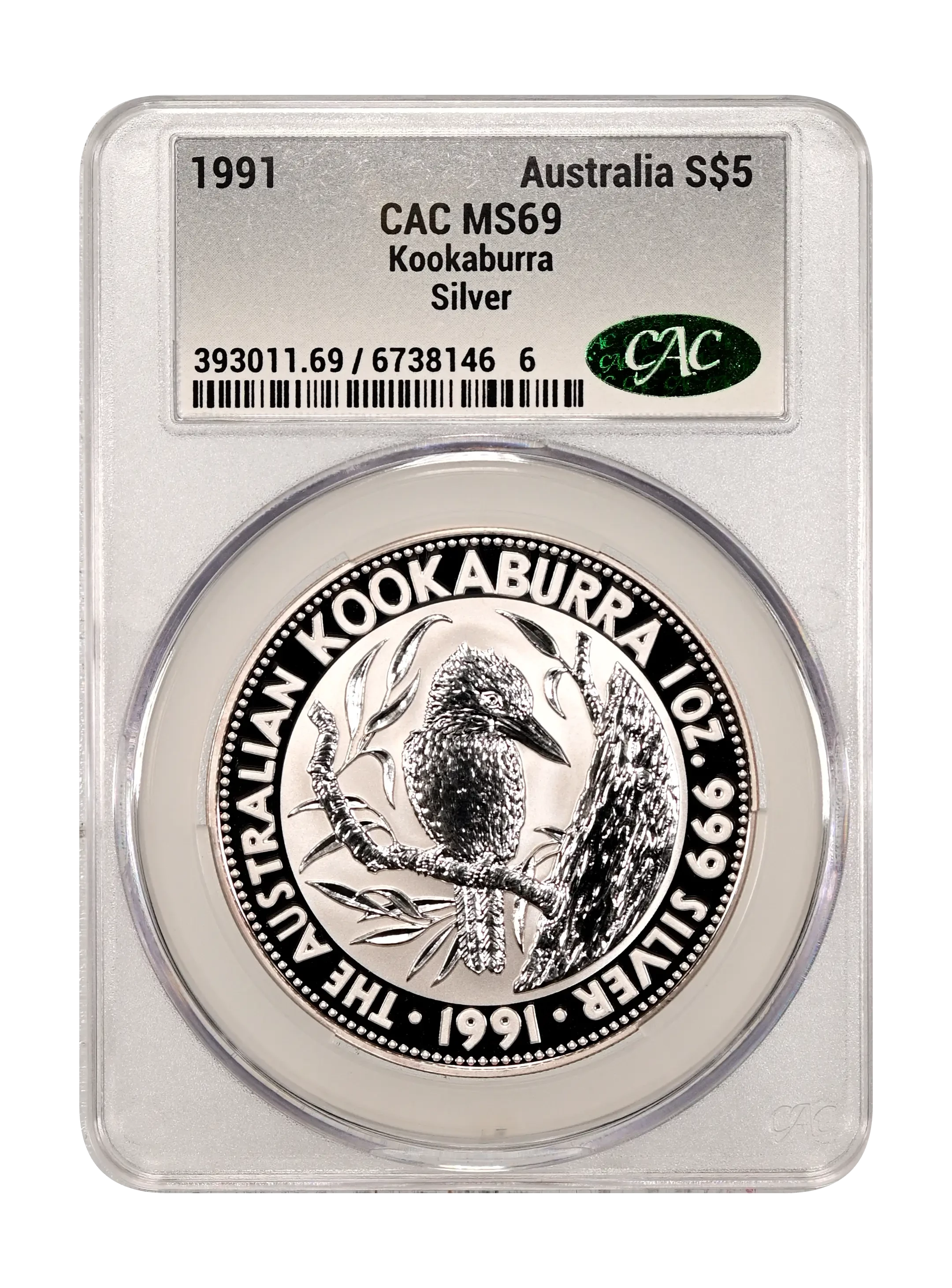 Australia 1991 $1 Kookaburra Silver 1 Ounce Coin Values & Prices