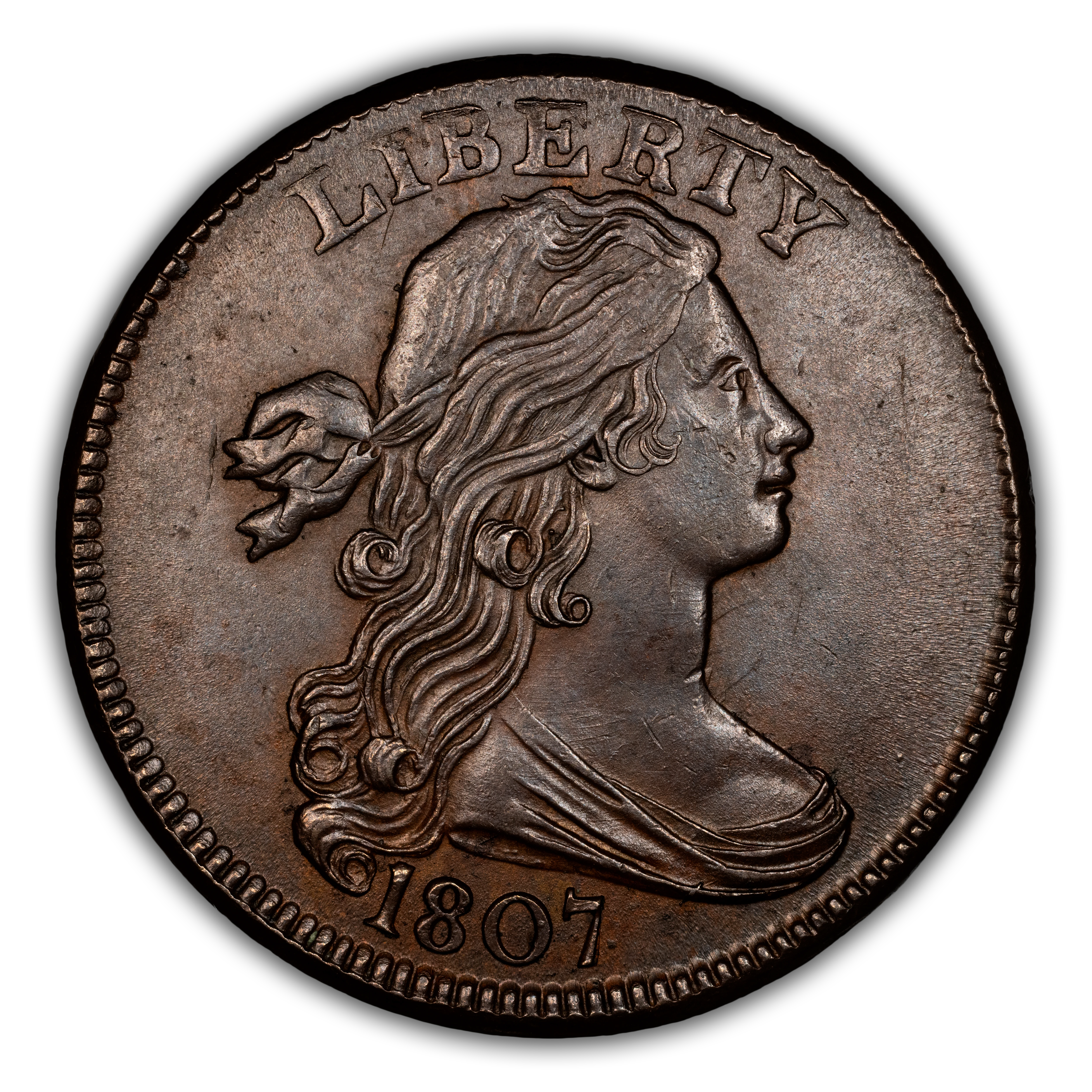 1807 1c Large Fraction, S-276 MS BN