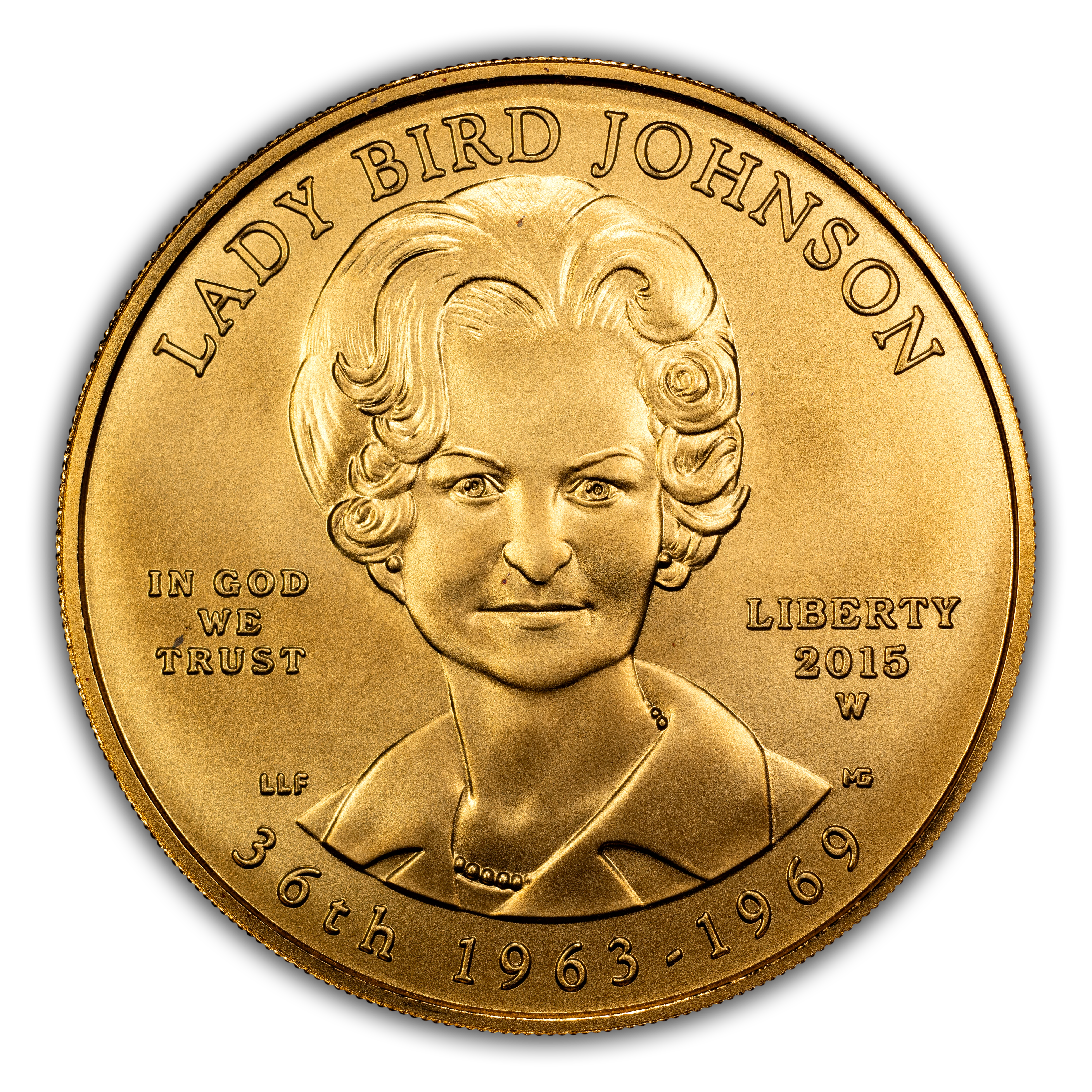 2015-W G$10 Clausdia Taylor "Lady Bird" Johnson MS