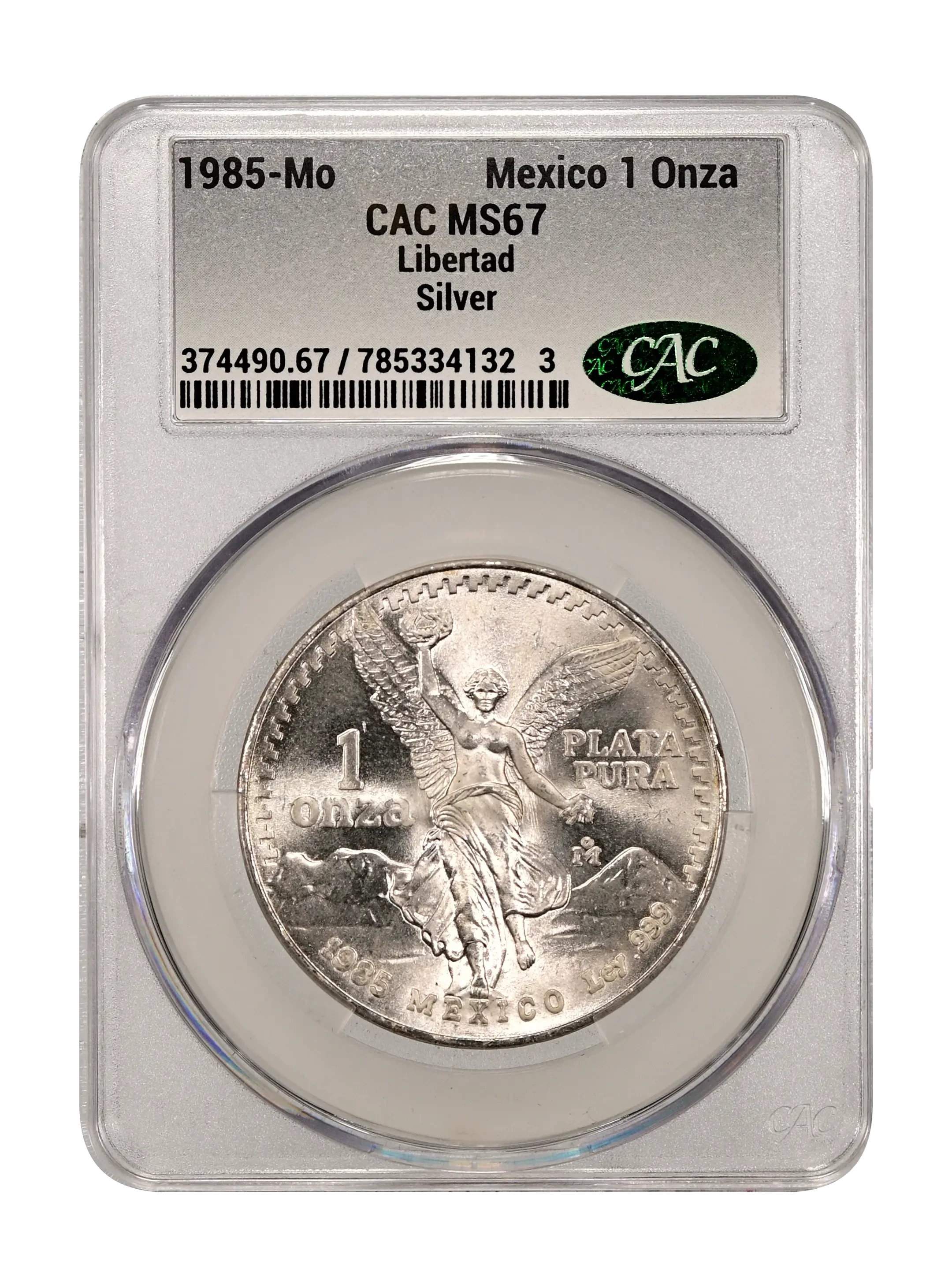 Mexico 1985 Silver 1 Onza Libertad Coin Values & Prices | Greysheet
