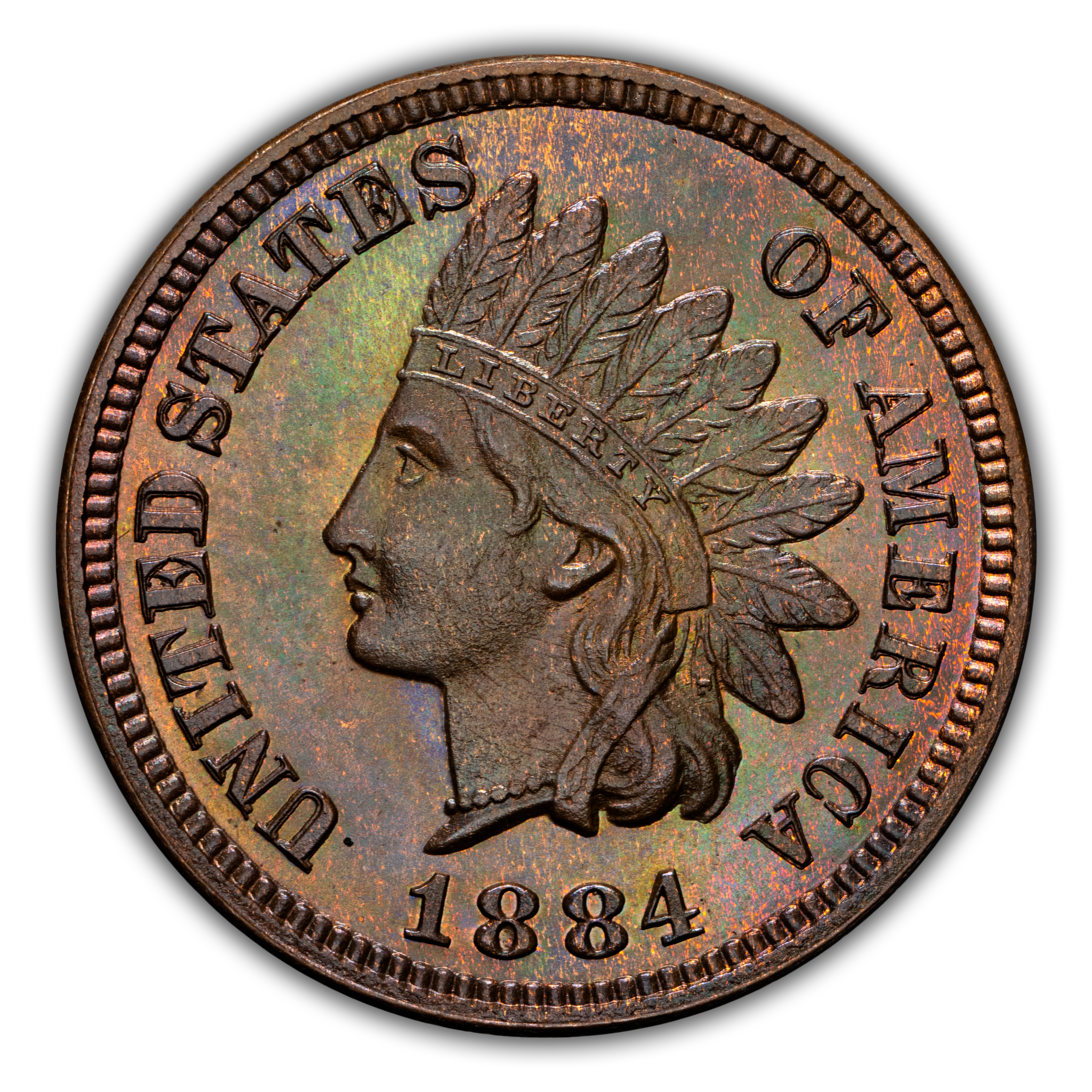 1884 1c PR BN