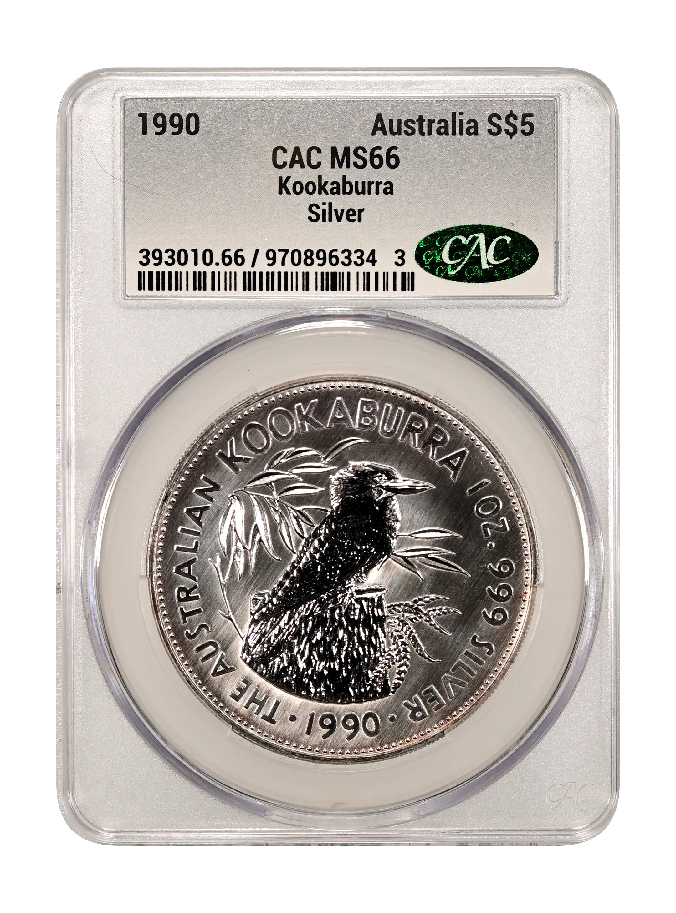 1990 Five dollars 1oz Silver MS Values | Greysheet