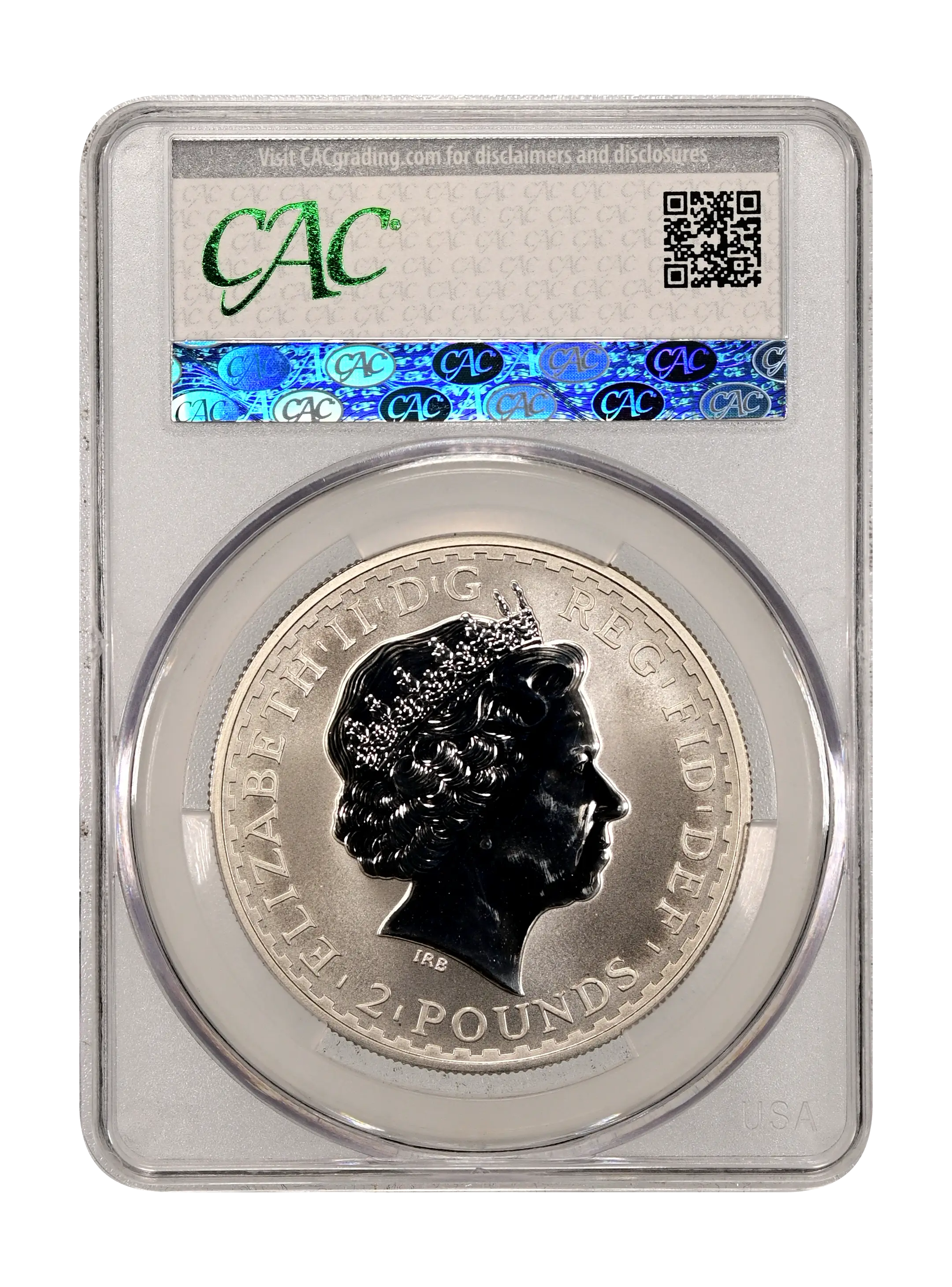 1999 S£2 1 oz Silver, Britannia MS